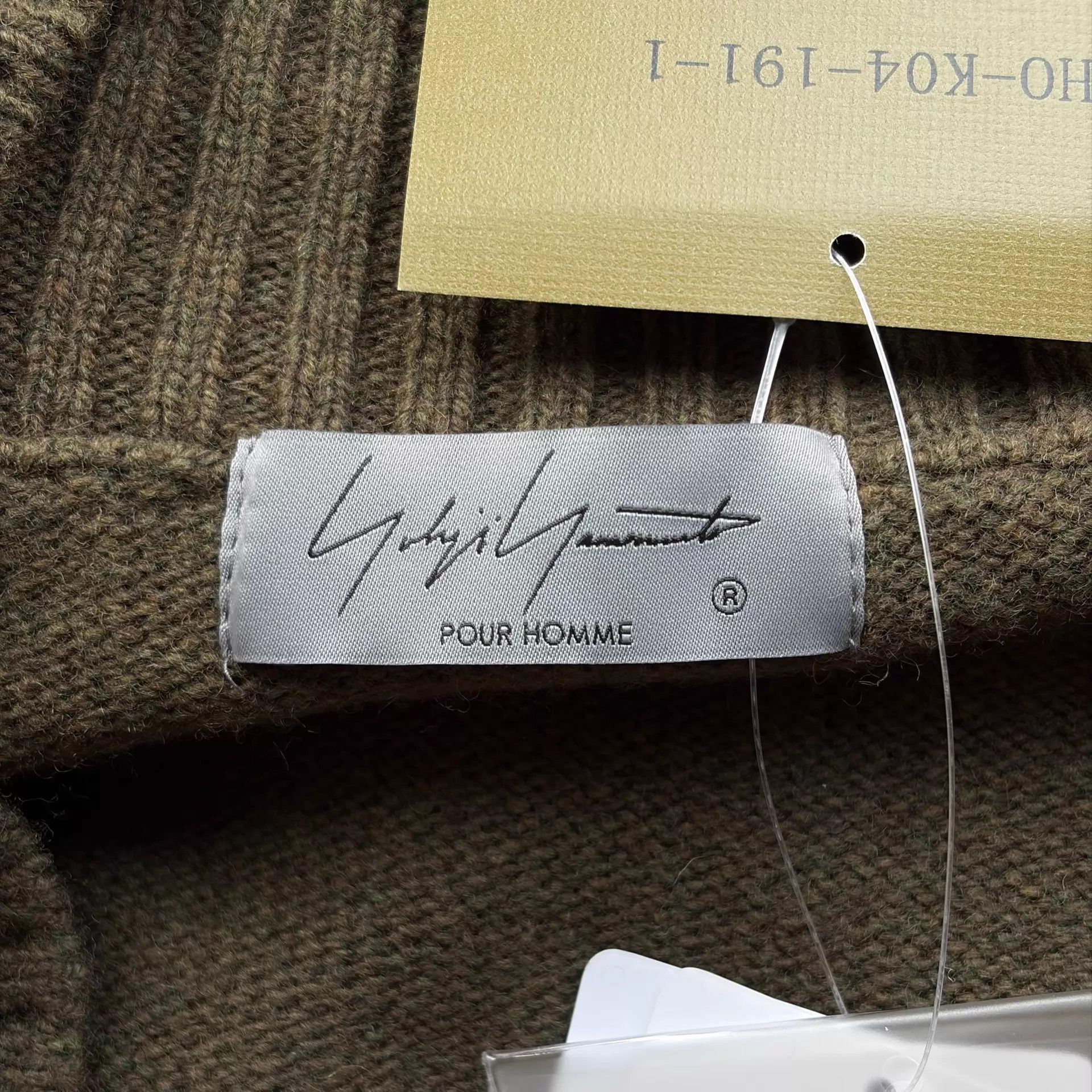 Yohji Yamamoto Green V-Neck Knit Sweater Size US L / EU 52-54 / 3 - 6 Thumbnail
