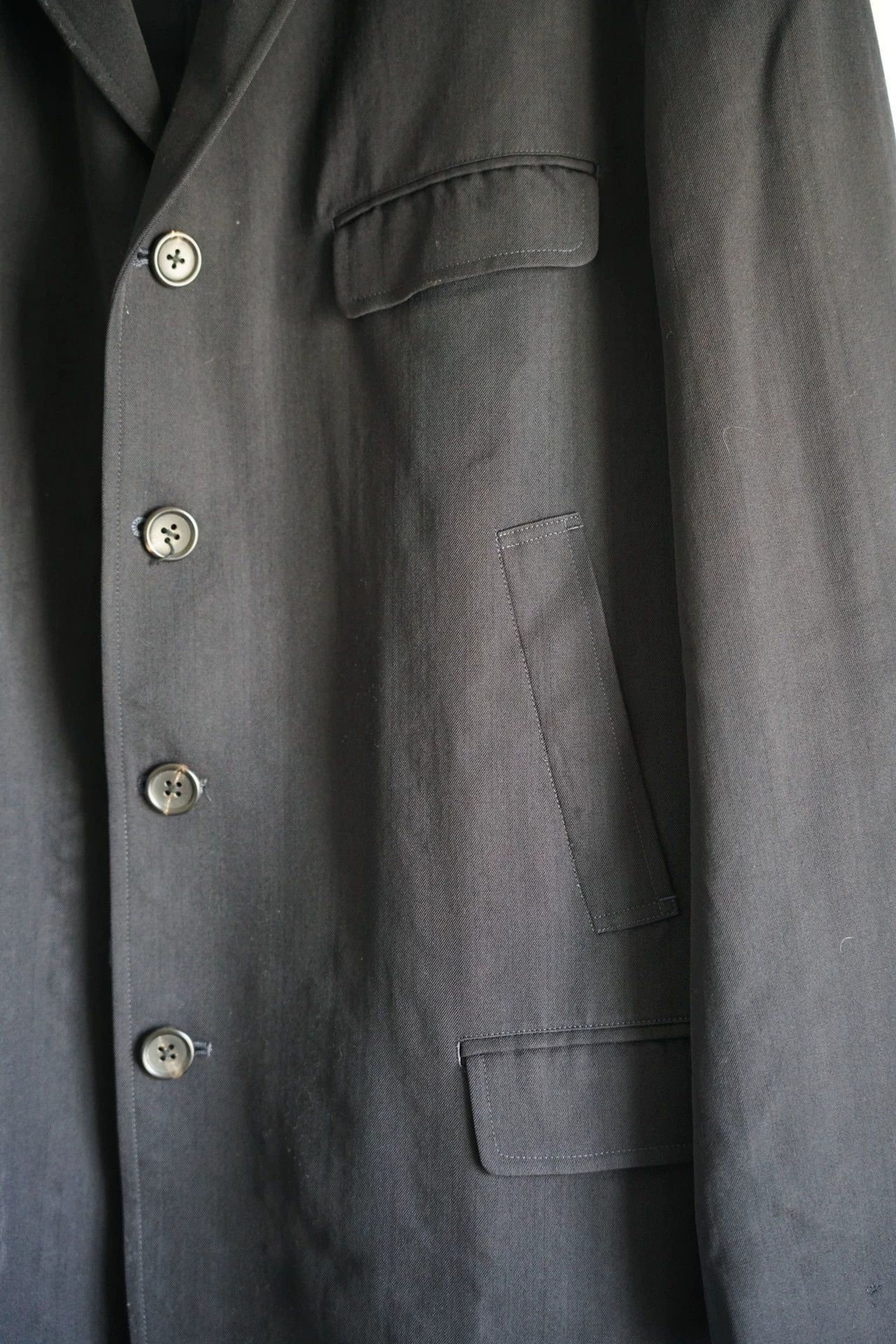 Yohji Yamamoto Black Single-Breasted Blazer Jacket Size M Size US M / EU 48-50 / 2 - 4 Thumbnail