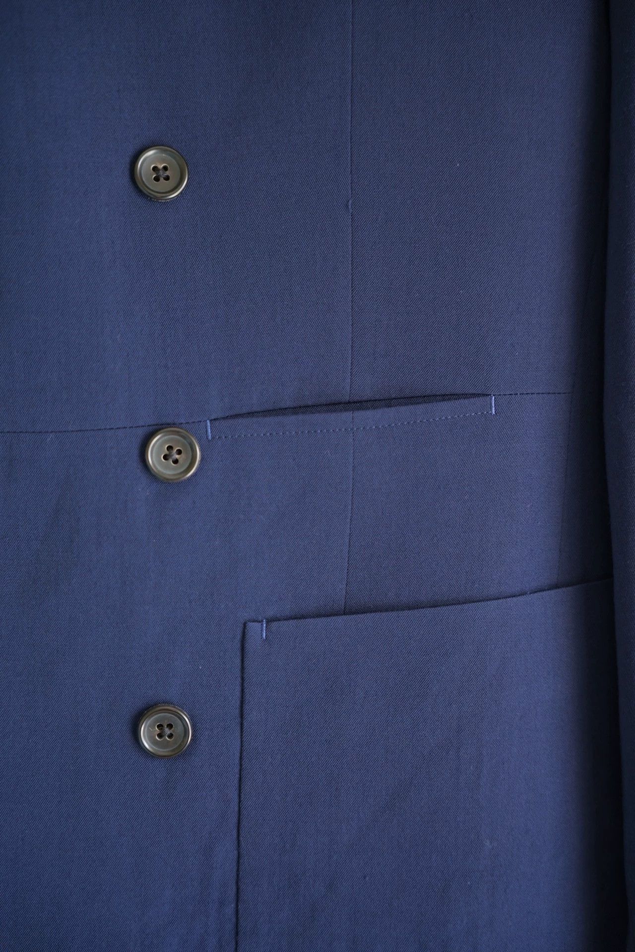 Yohji Yamamoto Blue Double-Breasted Blazer - Size M Size US M / EU 48-50 / 2 - 5 Thumbnail