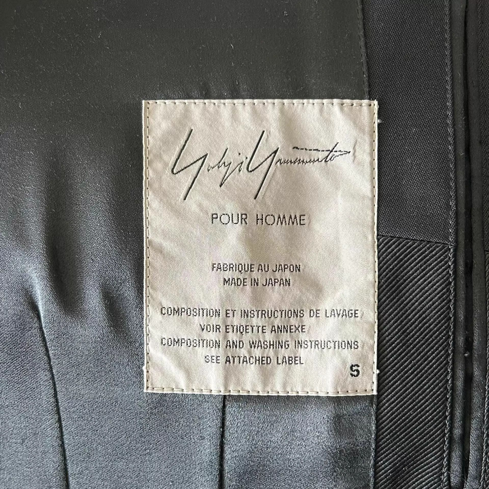 Yohji Yamamoto Black Single-Breasted Blazer - Size S Size US S / EU 44-46 / 1 - 5 Thumbnail