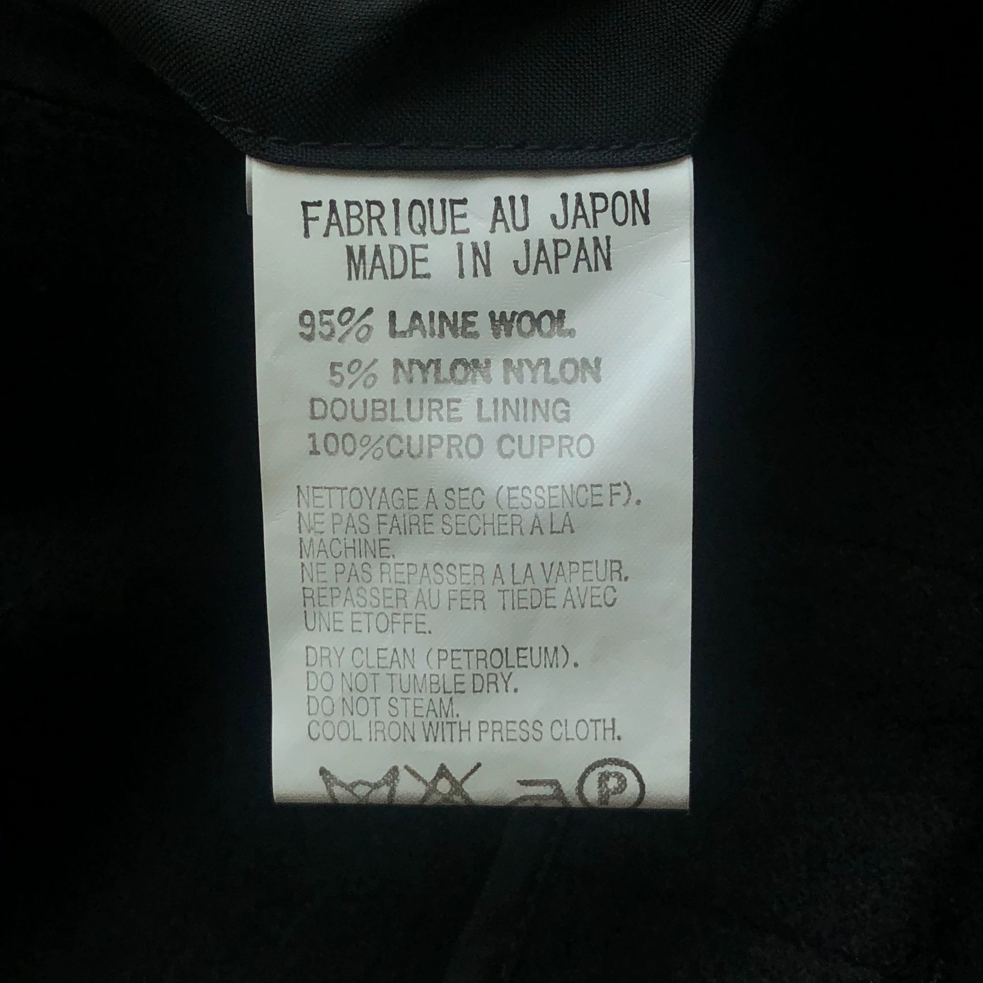 Yohji Yamamoto Black Single-Breasted Blazer with Patch Pockets Size US L / EU 52-54 / 3 - 5 Thumbnail