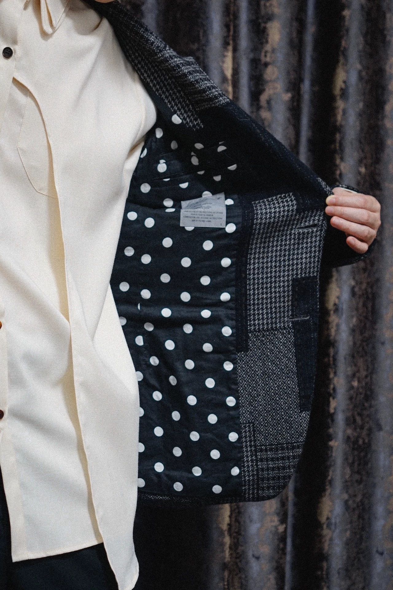 Yohji Yamamoto Multi Patchwork Pattern Blazer Size S Size US S / EU 44-46 / 1 - 6 Thumbnail