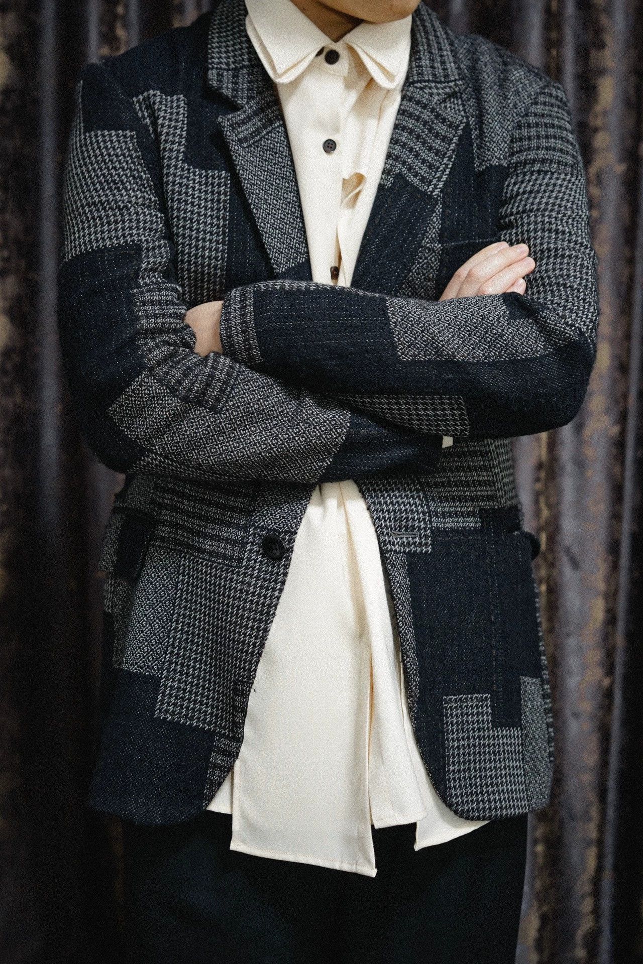 Yohji Yamamoto Multi Patchwork Pattern Blazer Size S Size US S / EU 44-46 / 1 - 4 Thumbnail