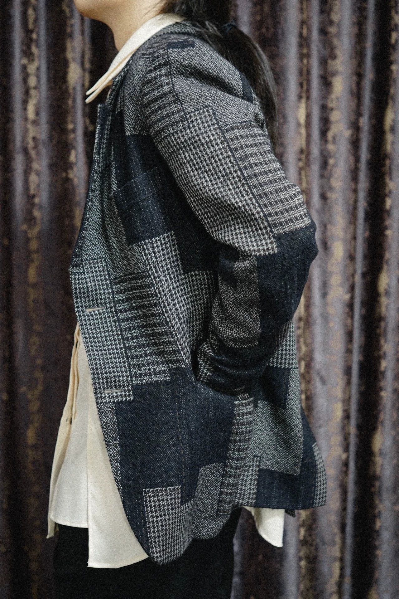 Yohji Yamamoto Multi Patchwork Pattern Blazer Size S Size US S / EU 44-46 / 1 - 5 Thumbnail