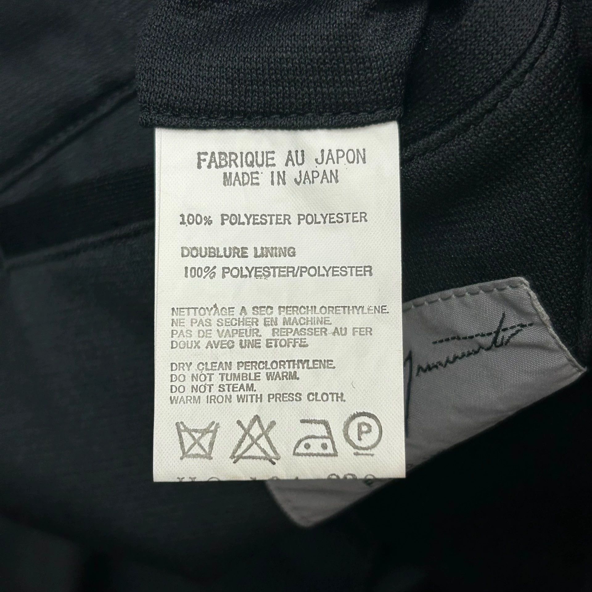 Yohji Yamamoto Black Button-Front Jacket with Embroidered Details Size US L / EU 52-54 / 3 - 8 Thumbnail