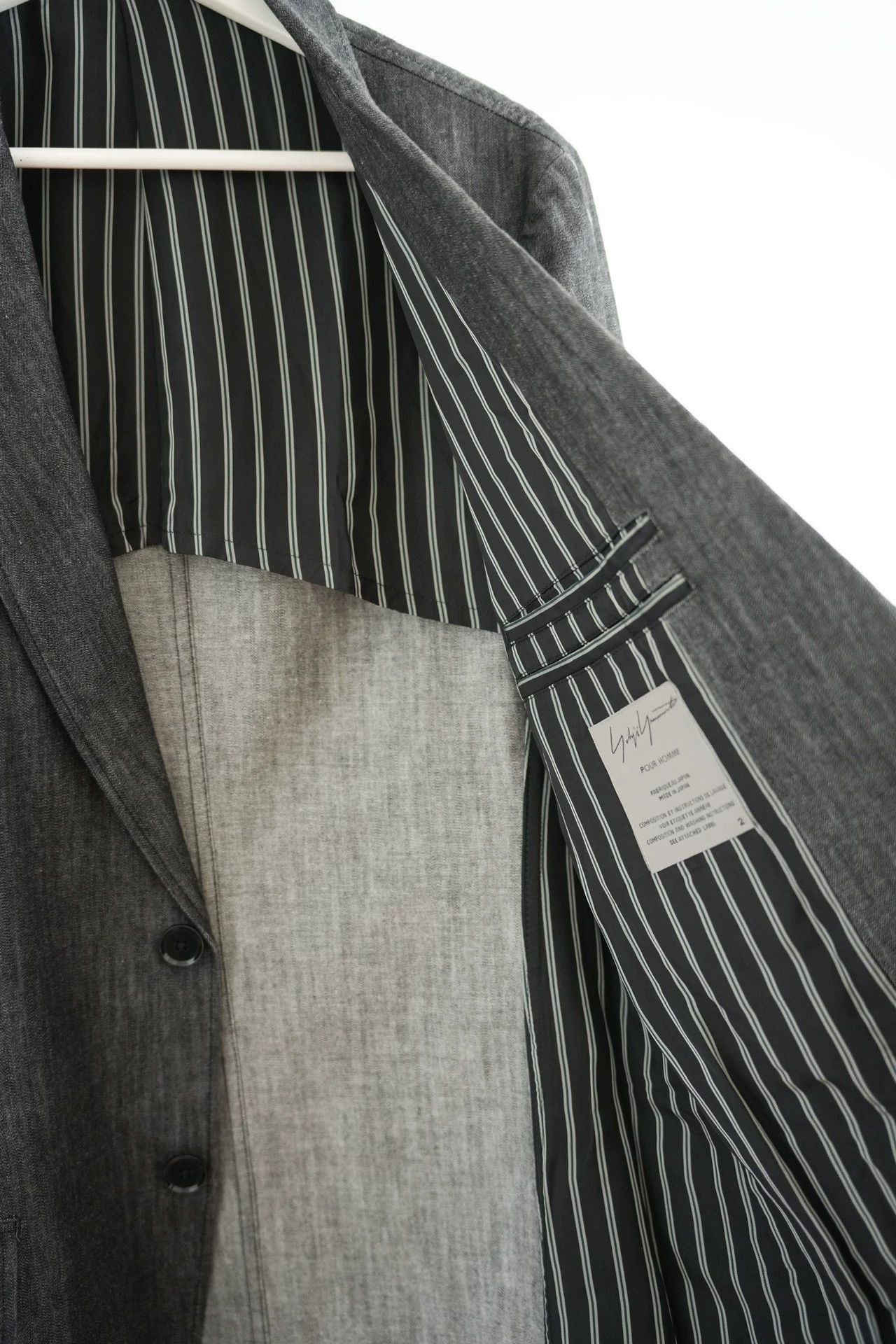 Yohji Yamamoto Gray Single-Breasted Blazer Size M Size US M / EU 48-50 / 2 - 4 Thumbnail