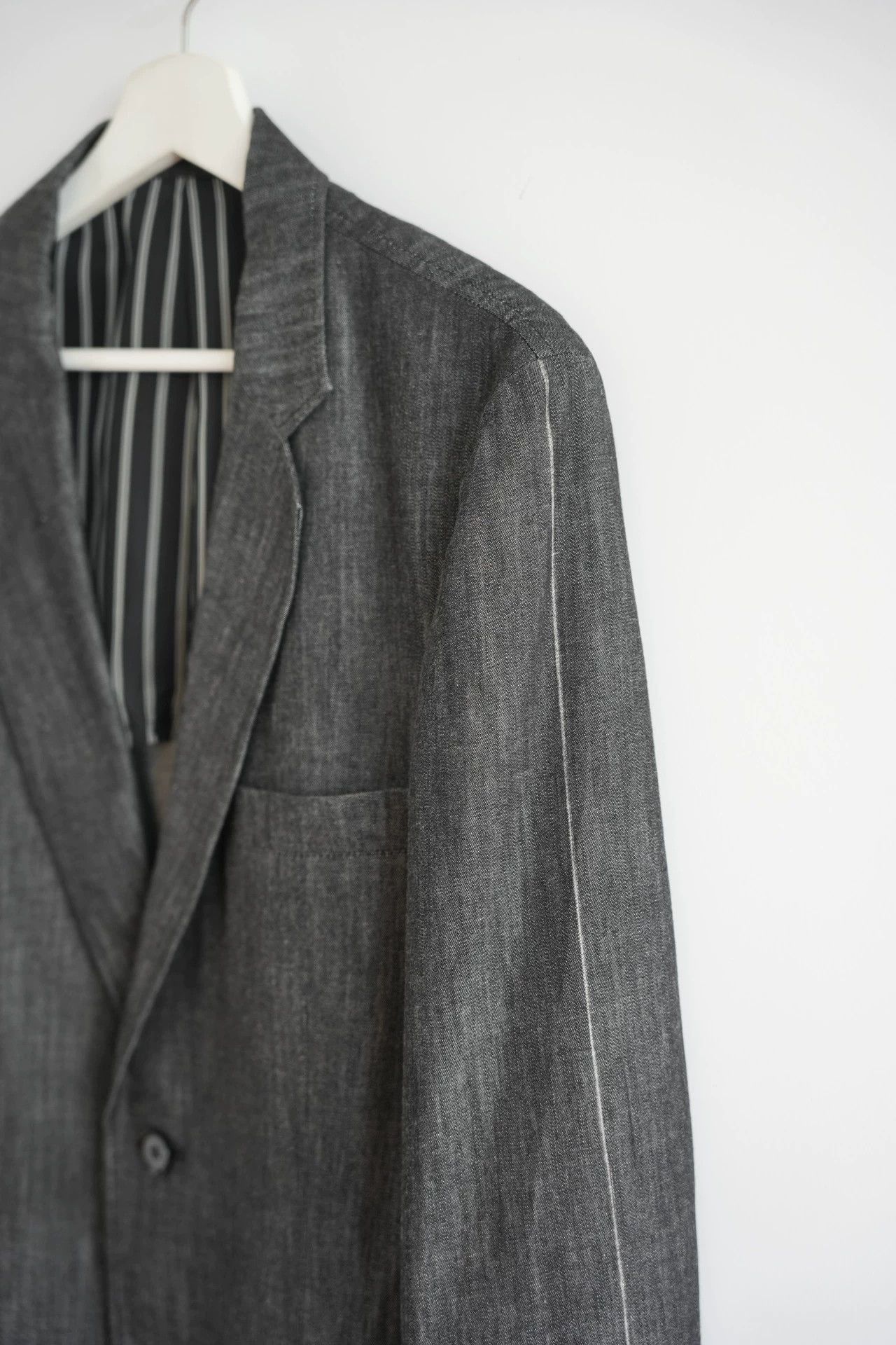 Yohji Yamamoto Gray Single-Breasted Blazer Size M Size US M / EU 48-50 / 2 - 6 Thumbnail