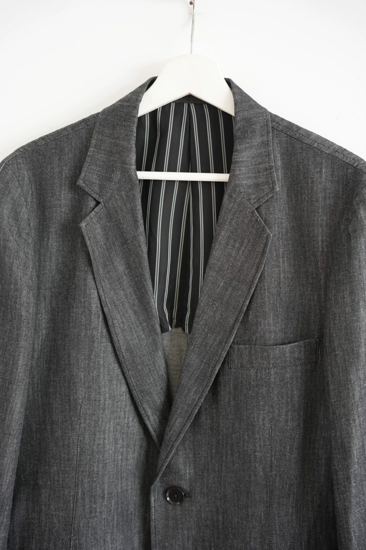Yohji Yamamoto Gray Single-Breasted Blazer Size M Size US M / EU 48-50 / 2 - 3 Thumbnail
