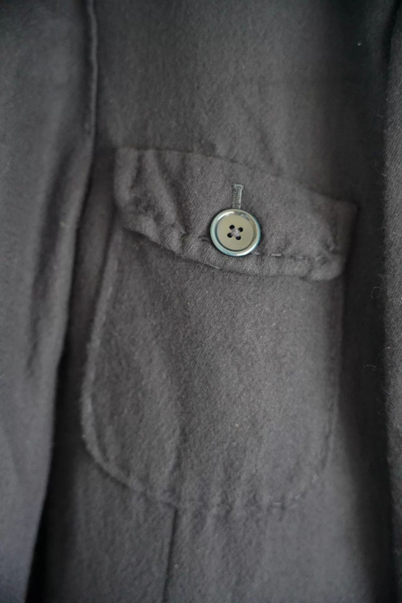 Yohji Yamamoto Blue Long Buttoned Coat Size M Size US M / EU 48-50 / 2 - 5 Thumbnail