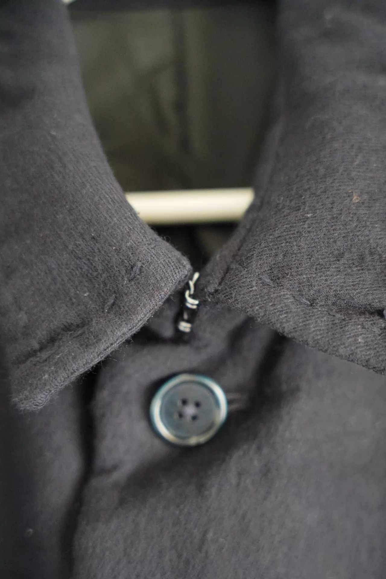 Yohji Yamamoto Blue Long Buttoned Coat Size M Size US M / EU 48-50 / 2 - 4 Thumbnail