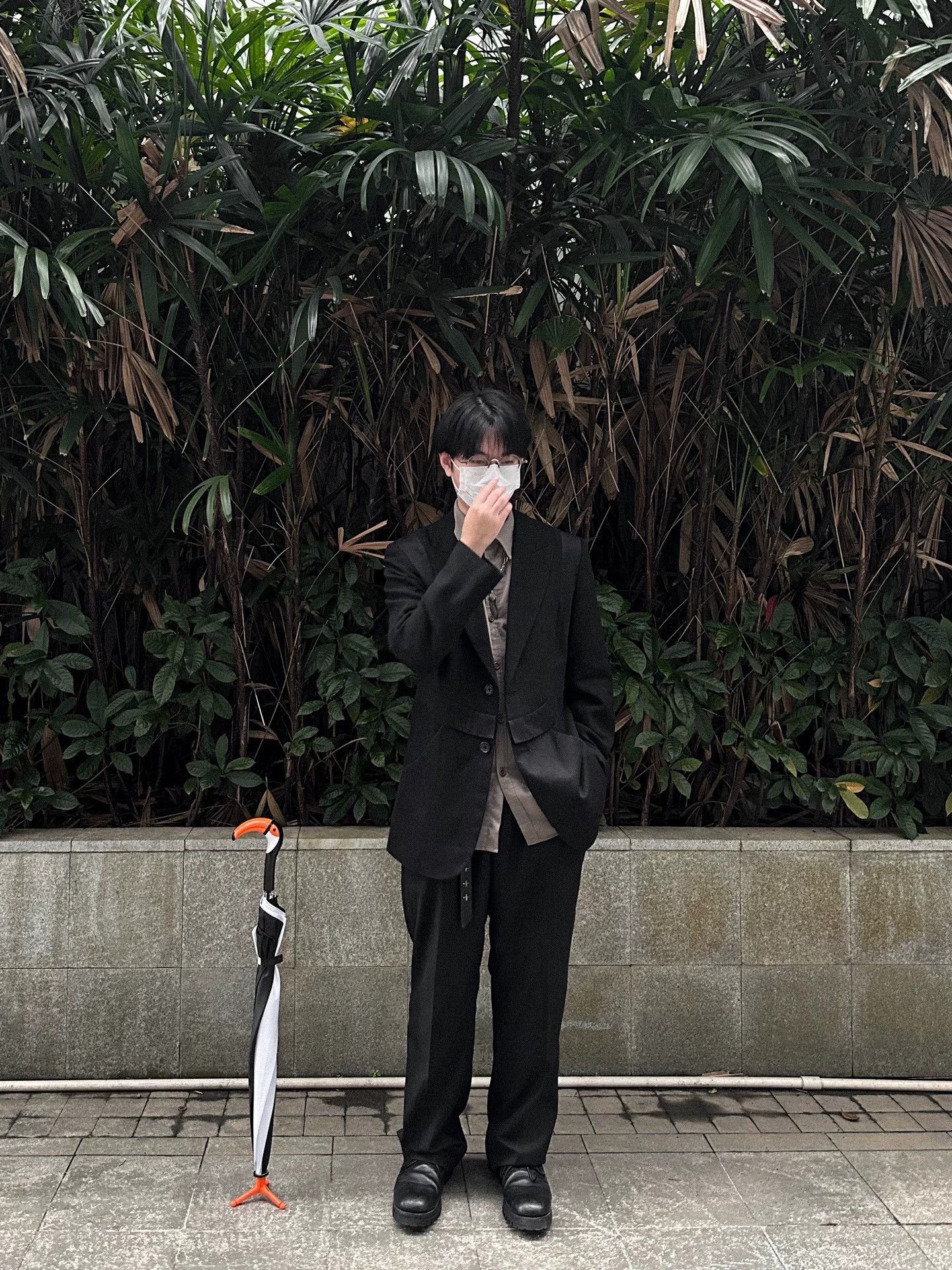 Yohji Yamamoto Black Tailored Blazer with Button Closure Size US M / EU 48-50 / 2 - 5 Thumbnail