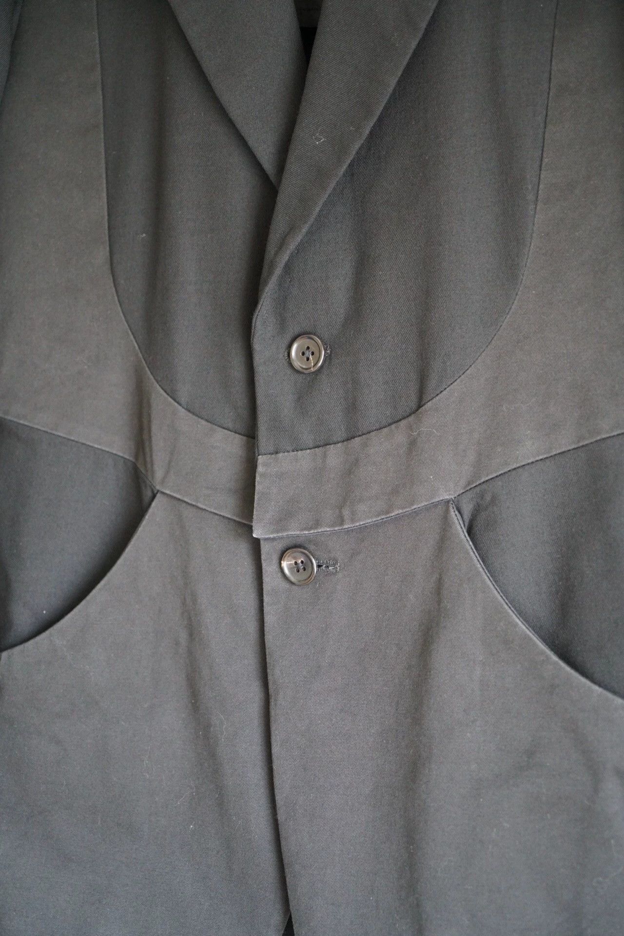 Yohji Yamamoto Black Tailored Blazer with Button Closure Size US M / EU 48-50 / 2 - 3 Thumbnail