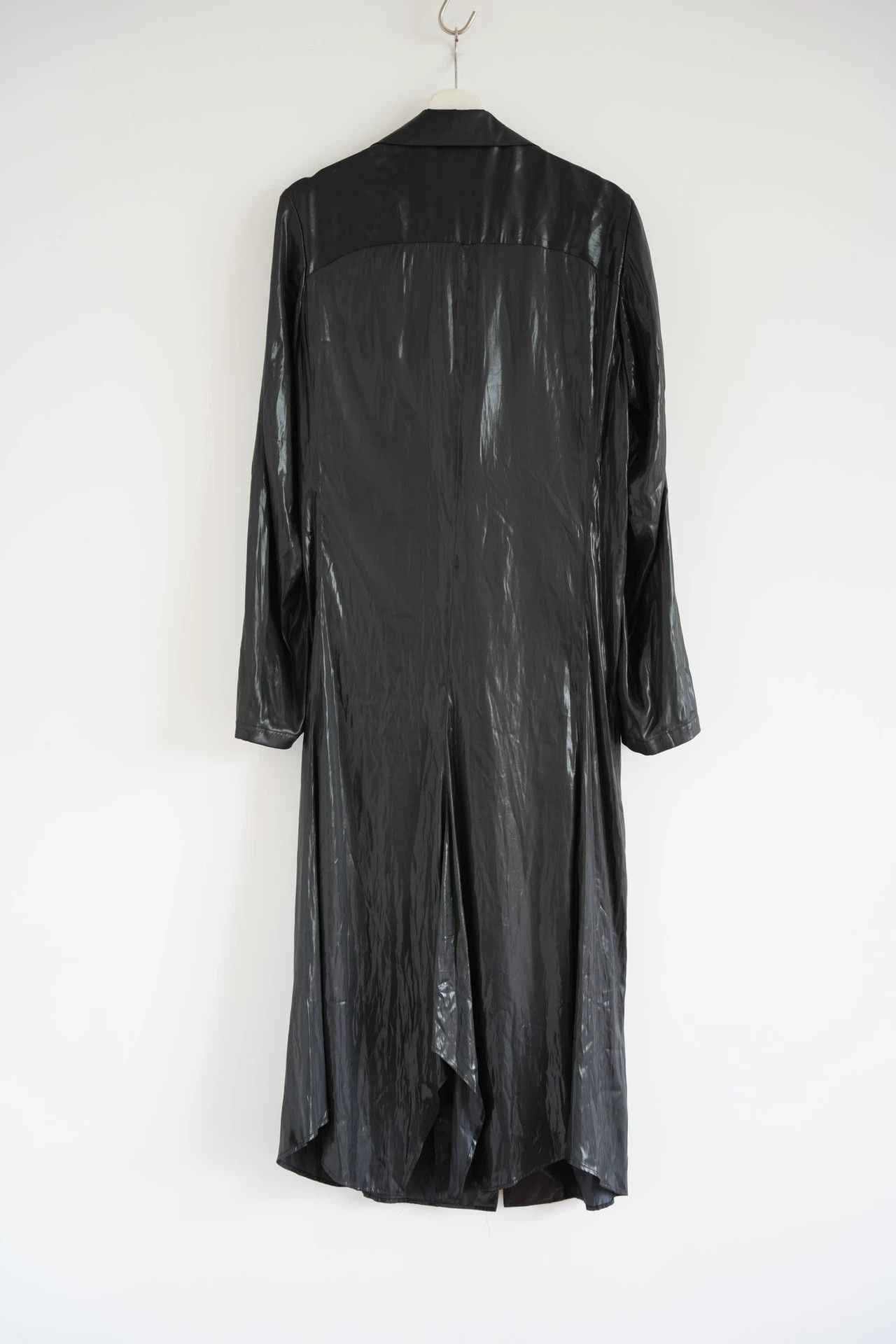 Yohji Yamamoto Black Long Coat with Collar Size US M / EU 48-50 / 2 - 2 Thumbnail