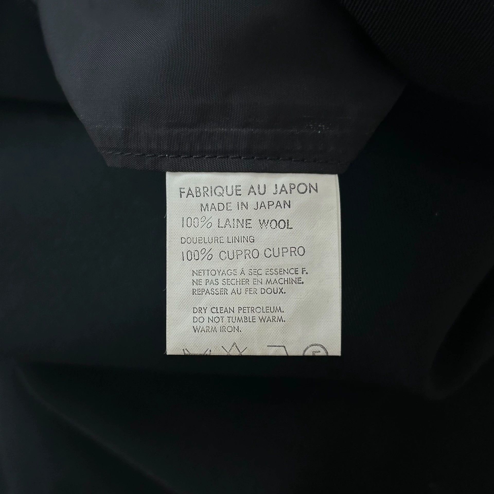 Yohji Yamamoto Black Single-Button Blazer with Pocket Detail Size US S / EU 44-46 / 1 - 7 Thumbnail