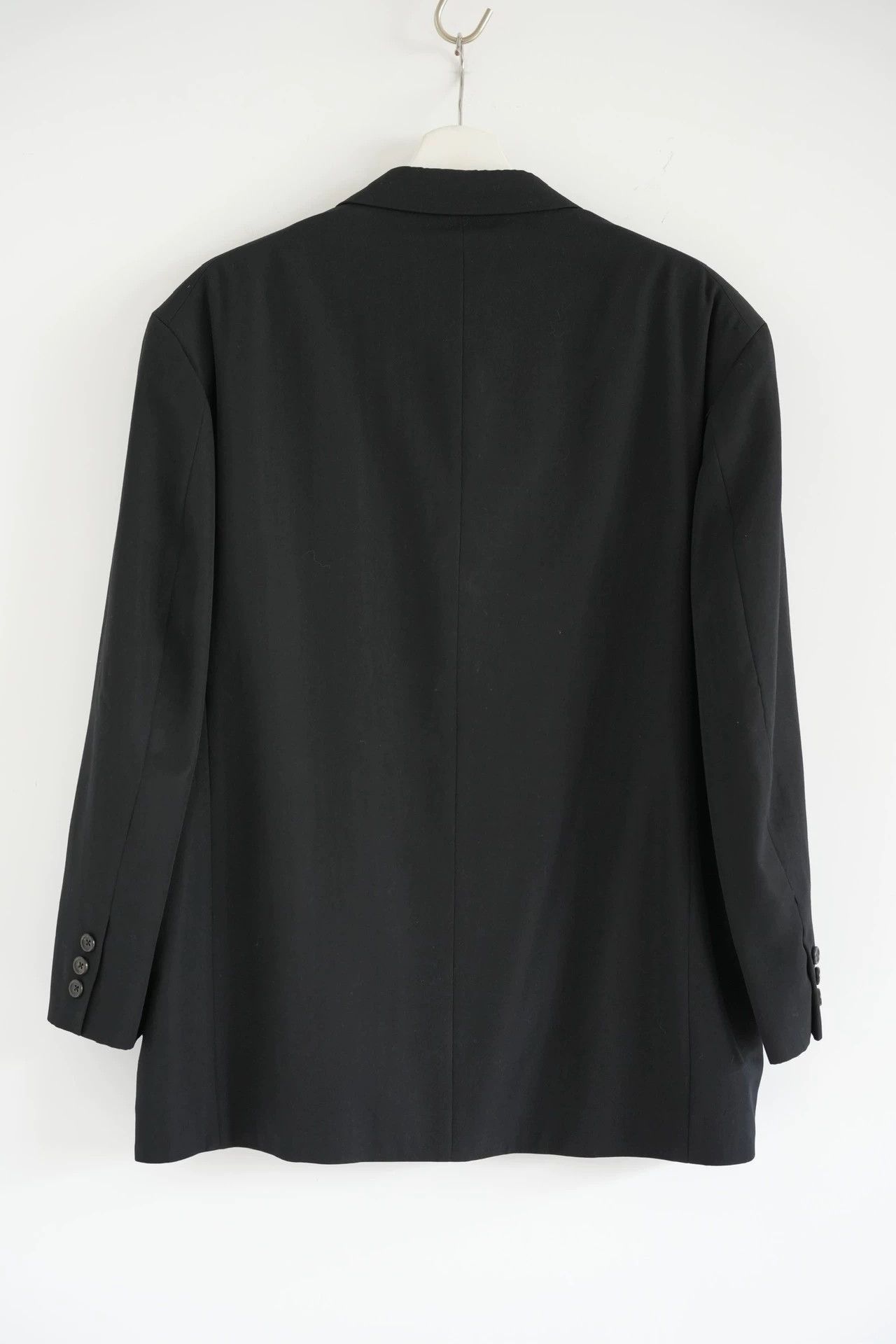 Yohji Yamamoto Black Single-Button Blazer with Pocket Detail Size US S / EU 44-46 / 1 - 2 Thumbnail
