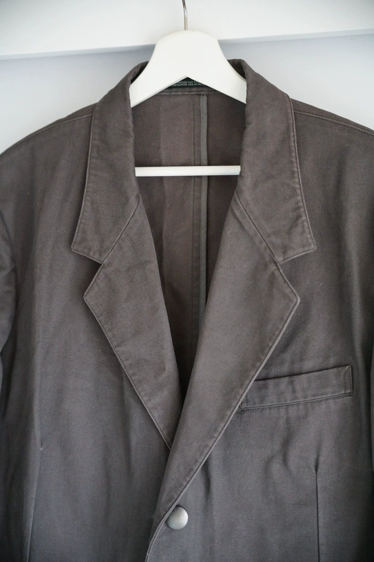 Yohji Yamamoto Gray Lightweight Button-Front Jacket Size US M / EU 48-50 / 2 - 5 Thumbnail