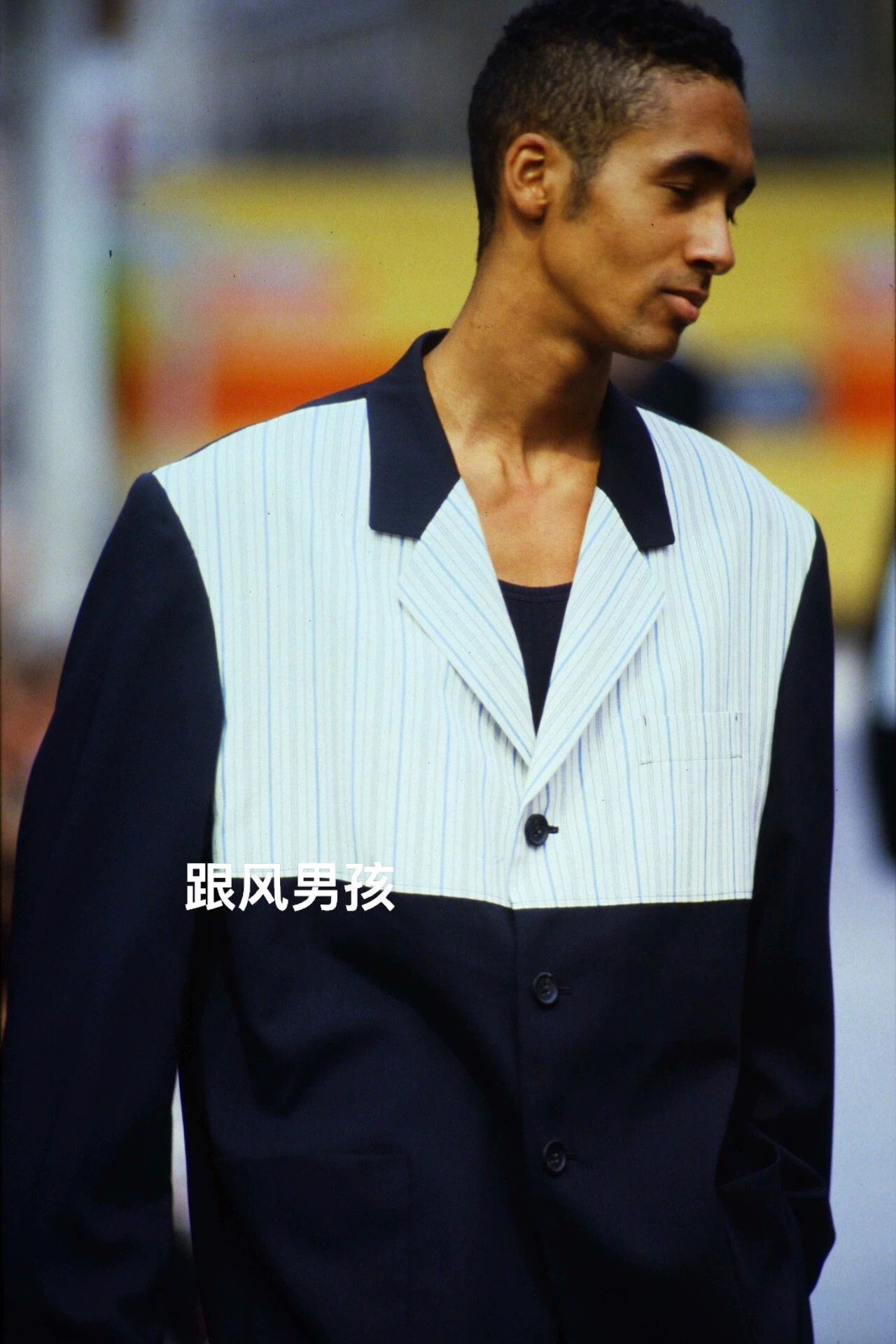 Yohji Yamamoto Multi Striped Color Block Blazer Jacket Size US S / EU 44-46 / 1 - 5 Thumbnail