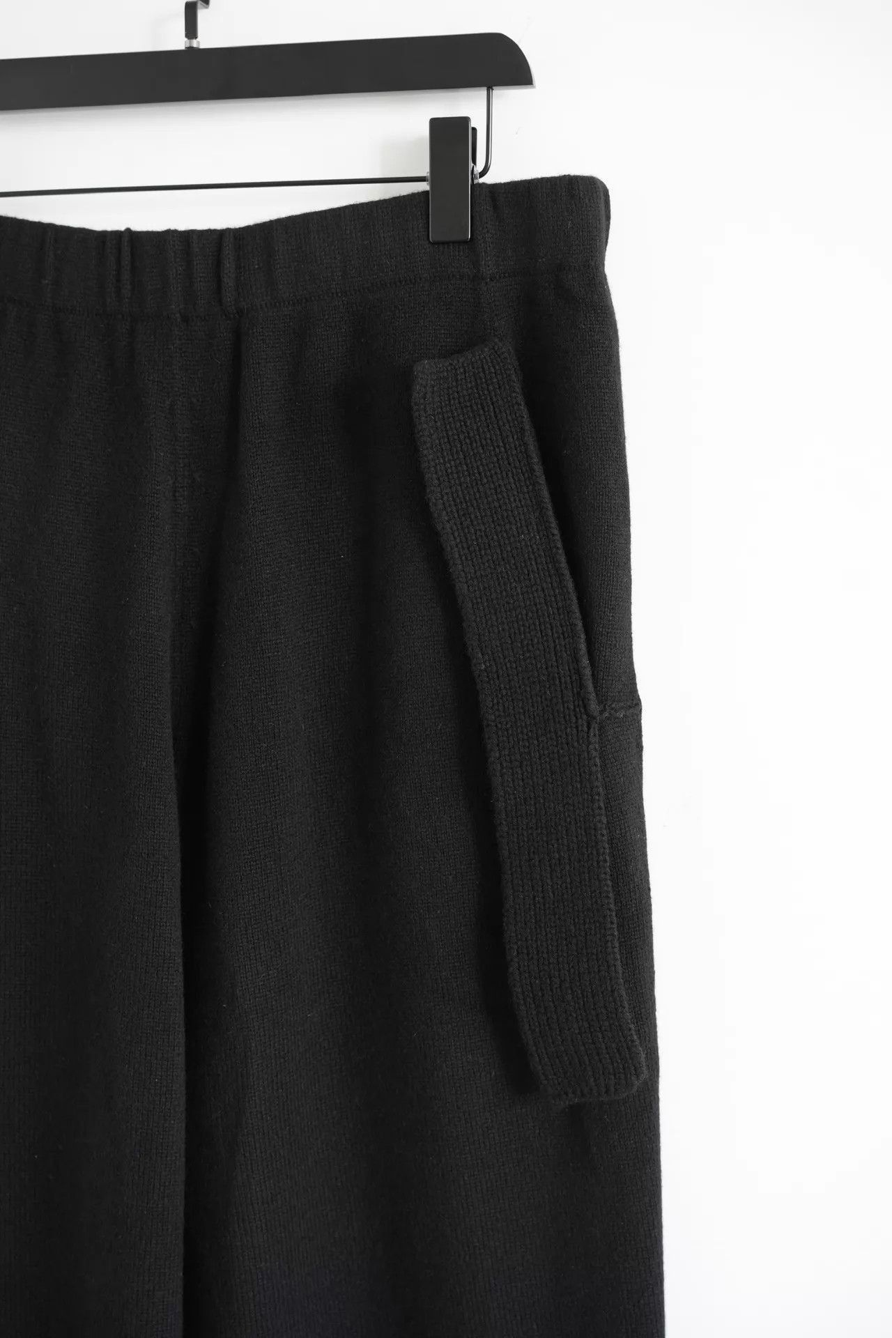 Yohji Yamamoto Black Cropped Drawstring Pants Size 34 Size US 34 / EU 50 - 4 Thumbnail
