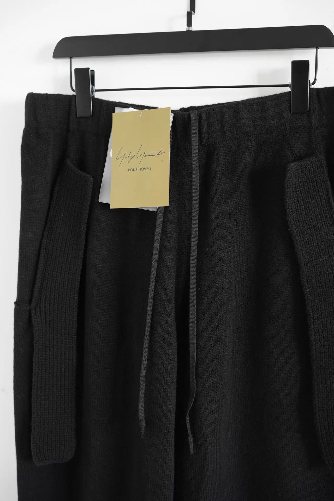 Yohji Yamamoto Black Cropped Drawstring Pants Size 34 Size US 34 / EU 50 - 3 Thumbnail