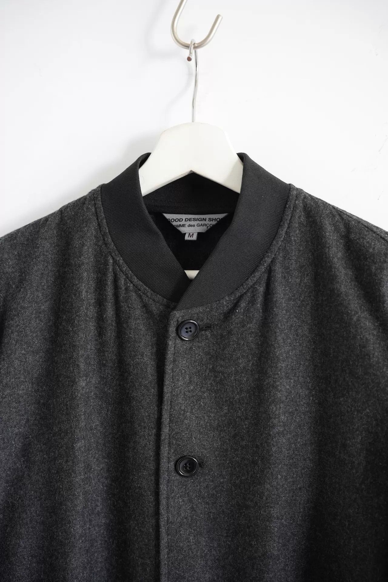 Comme des Garcons Black Long Coat with Leather Sleeves Size M Size US M / EU 48-50 / 2 - 4 Thumbnail