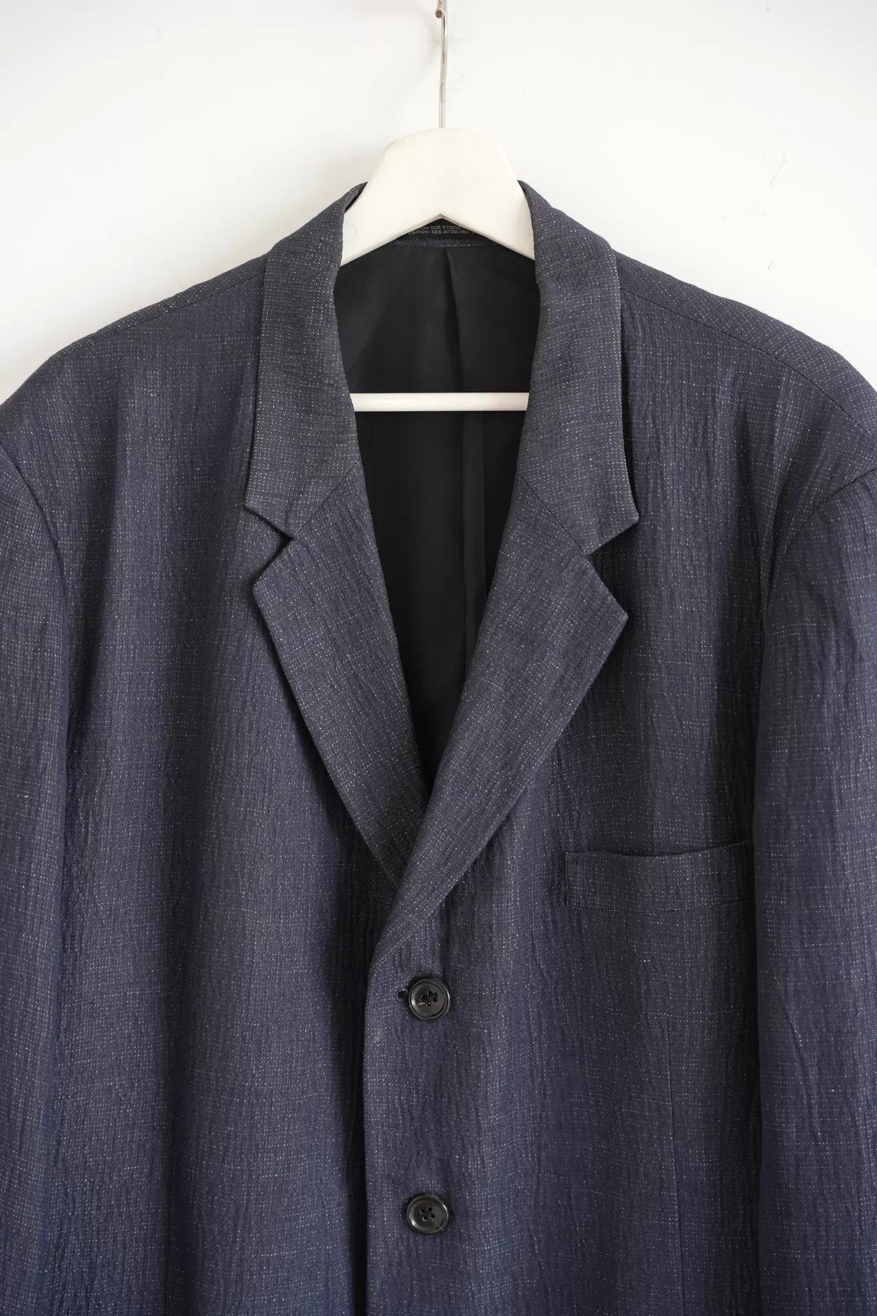 Yohji Yamamoto Blue Long Buttoned Coat Size S Size US S / EU 44-46 / 1 - 3 Thumbnail