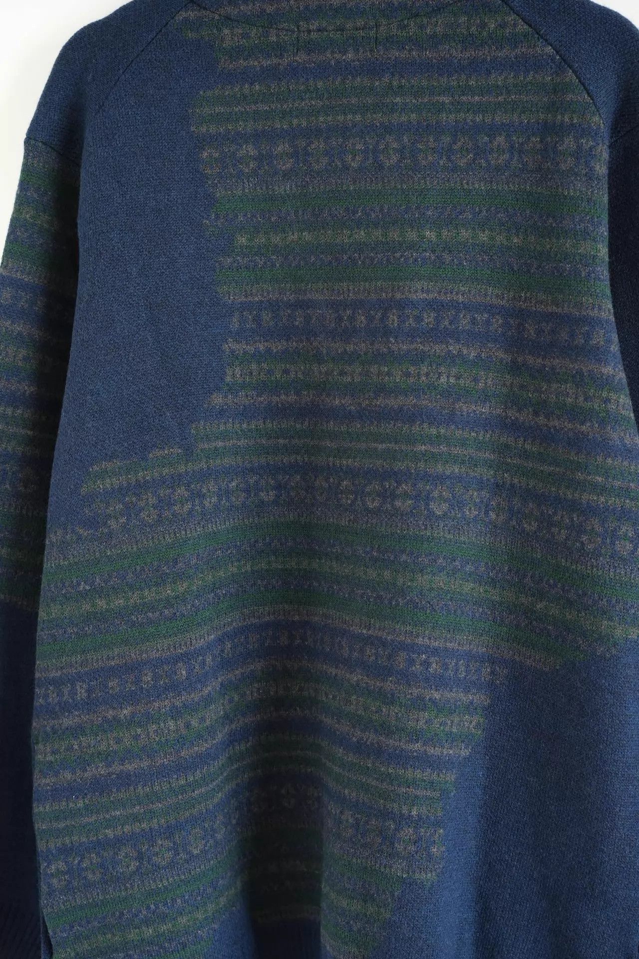 Yohji Yamamoto Blue V-Neck Button-Front Cardigan Size US L / EU 52-54 / 3 - 6 Thumbnail
