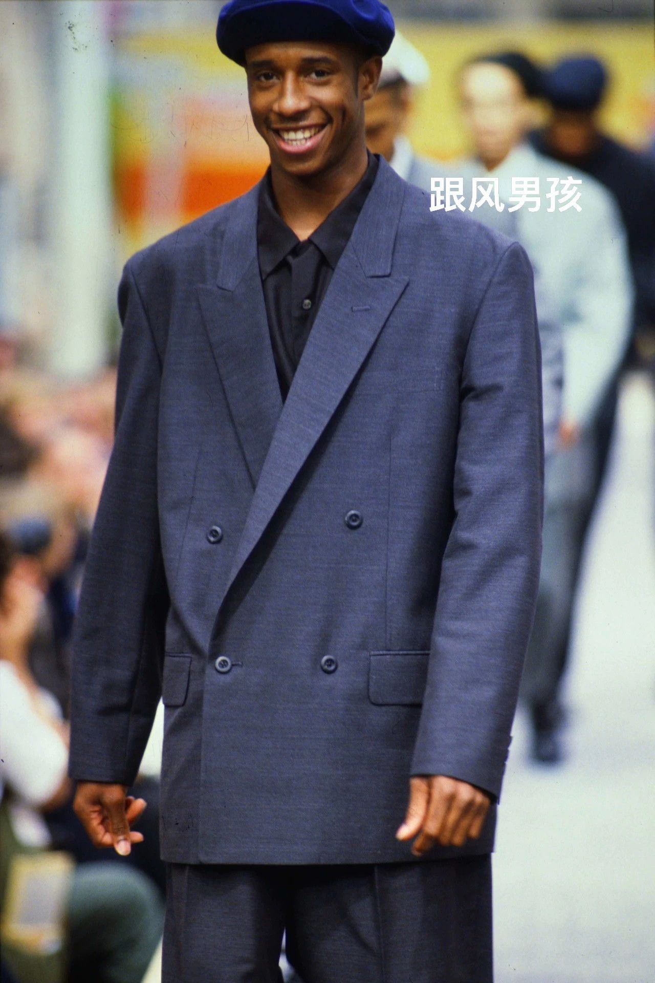 Yohji Yamamoto Gray Double-Breasted Blazer Size S Size US S / EU 44-46 / 1 - 5 Thumbnail