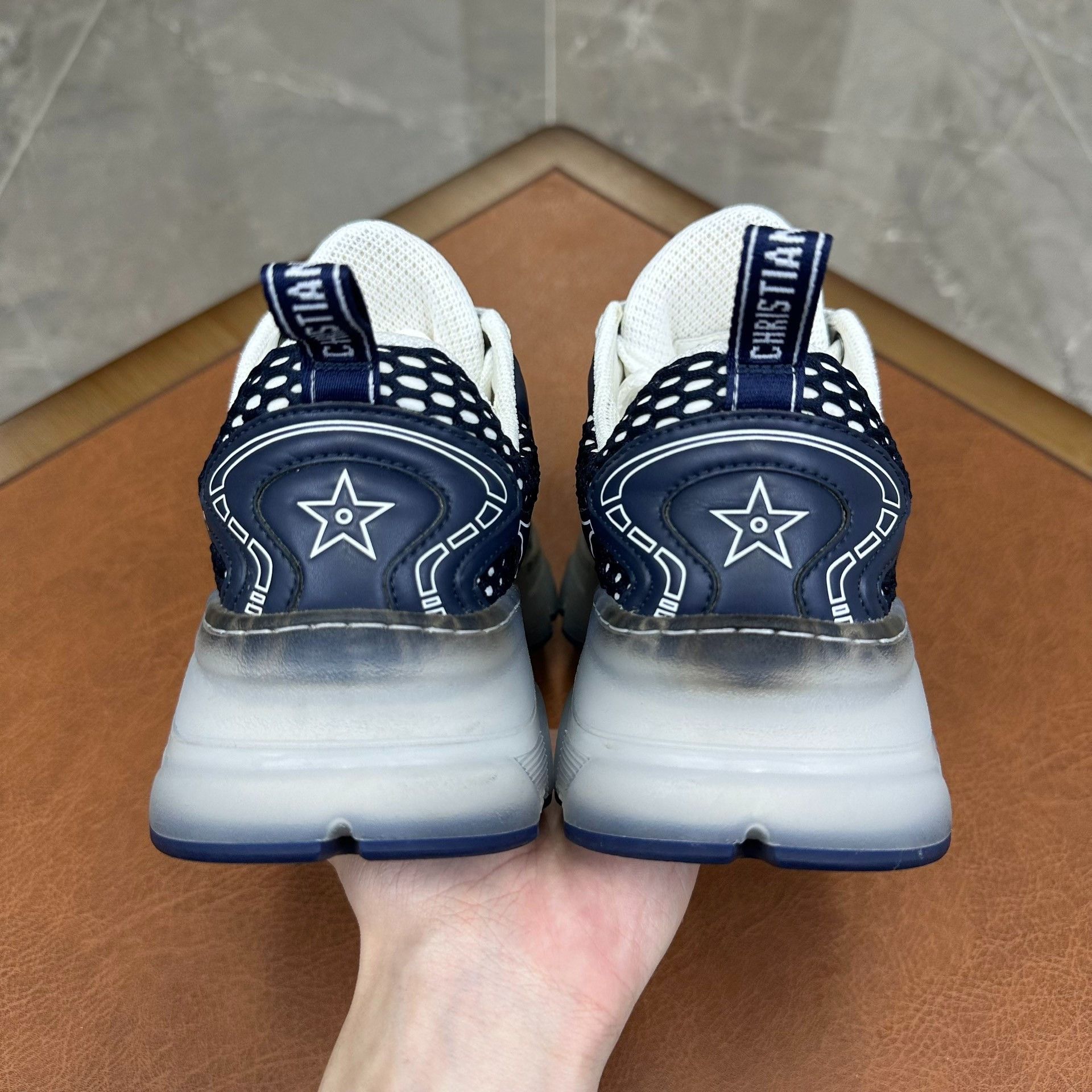 Dior Dior Printed Blue Lowtop Sneakers it_37 Women Size US 7 / IT 37 - 4 Thumbnail