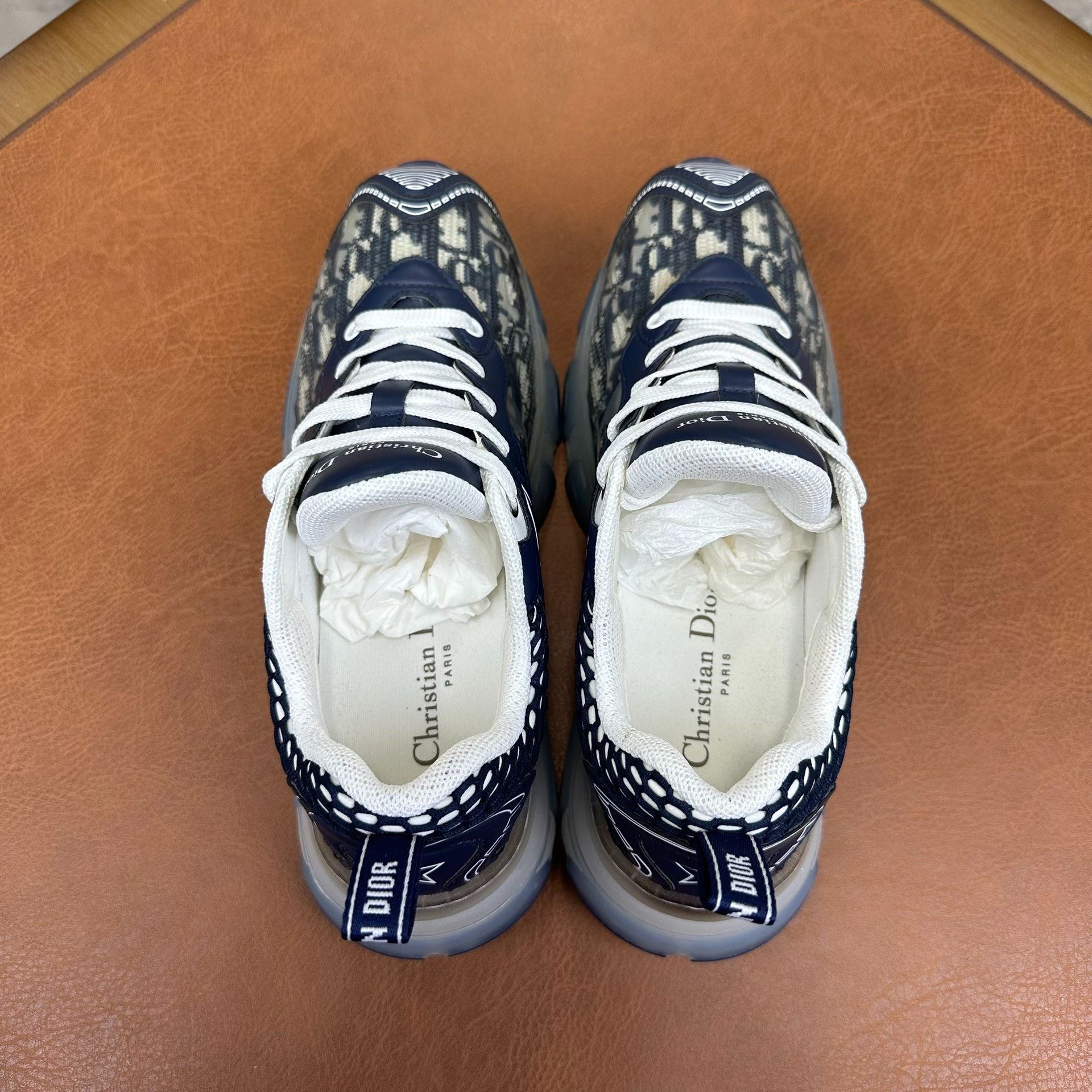 Dior Dior Printed Blue Lowtop Sneakers it_37 Women Size US 7 / IT 37 - 3 Thumbnail