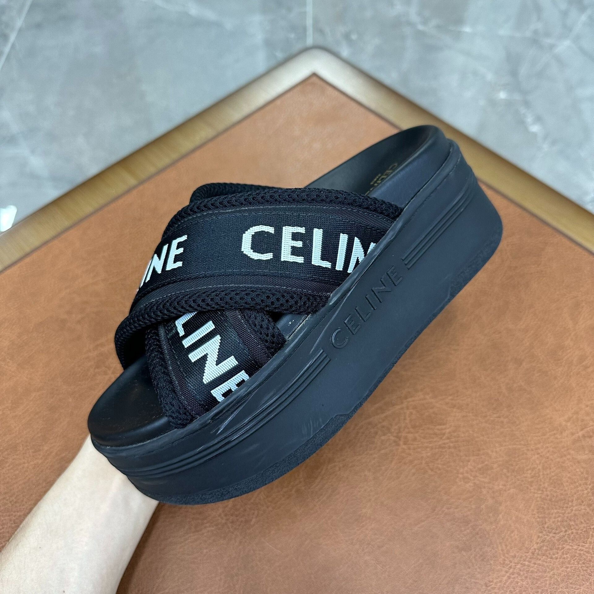 Celine Celine Black Sandals it_35 Women Size US 5 / IT 35 - 2 Thumbnail