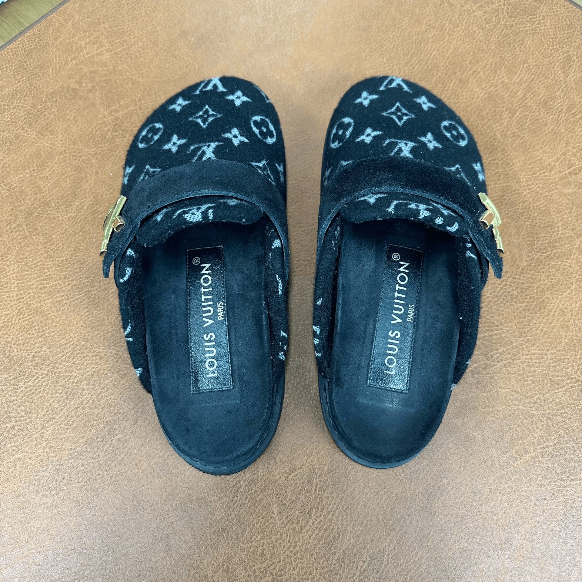 Louis Vuitton Louis Vuitton Black Sandals it_37 Women Size US 7 / IT 37 - 3 Thumbnail