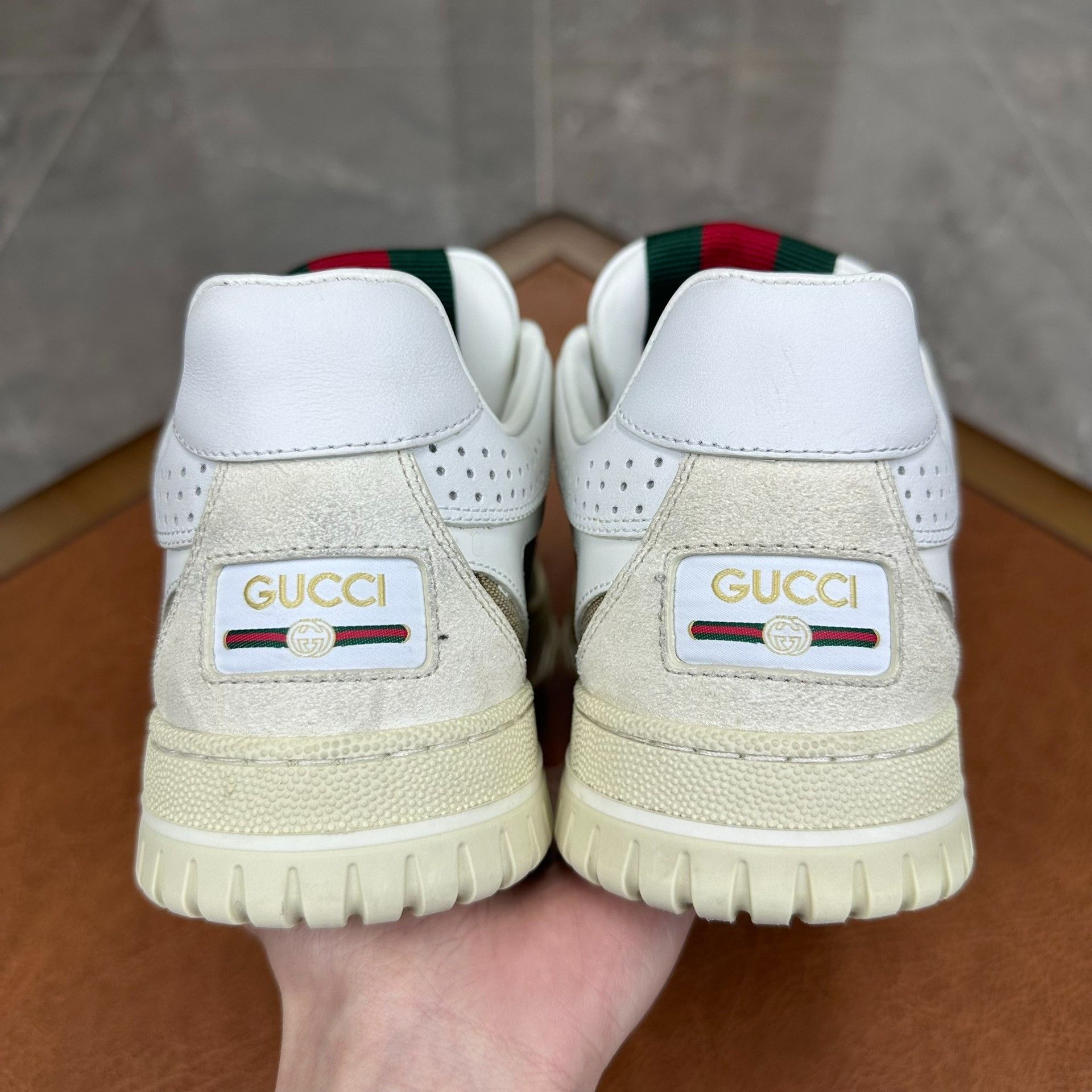 Gucci Gucci Leather White Lowtop Sneakers it_37 Women Size US 7 / IT 37 - 7 Thumbnail