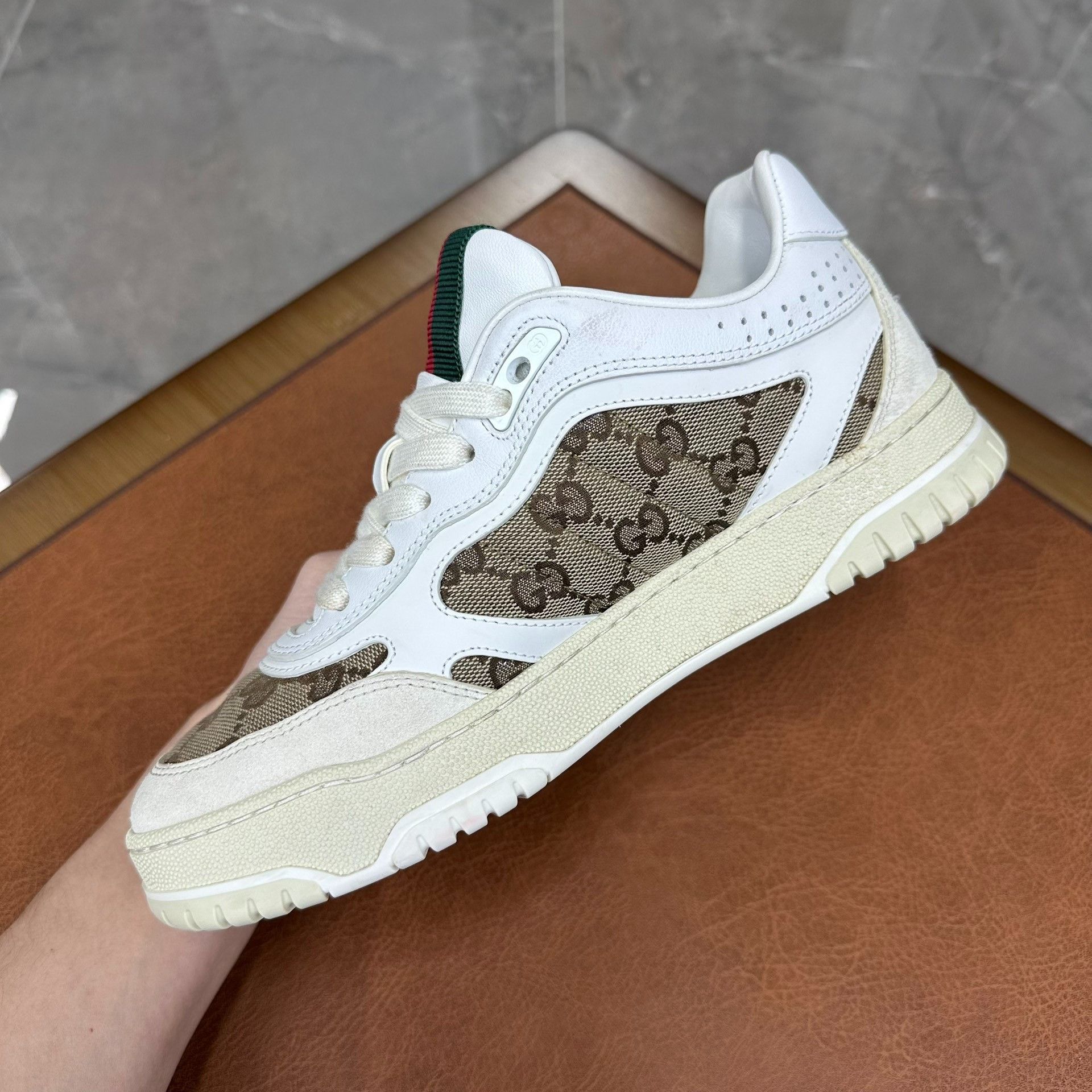 Gucci Gucci Leather White Lowtop Sneakers it_37 Women Size US 7 / IT 37 - 5 Thumbnail