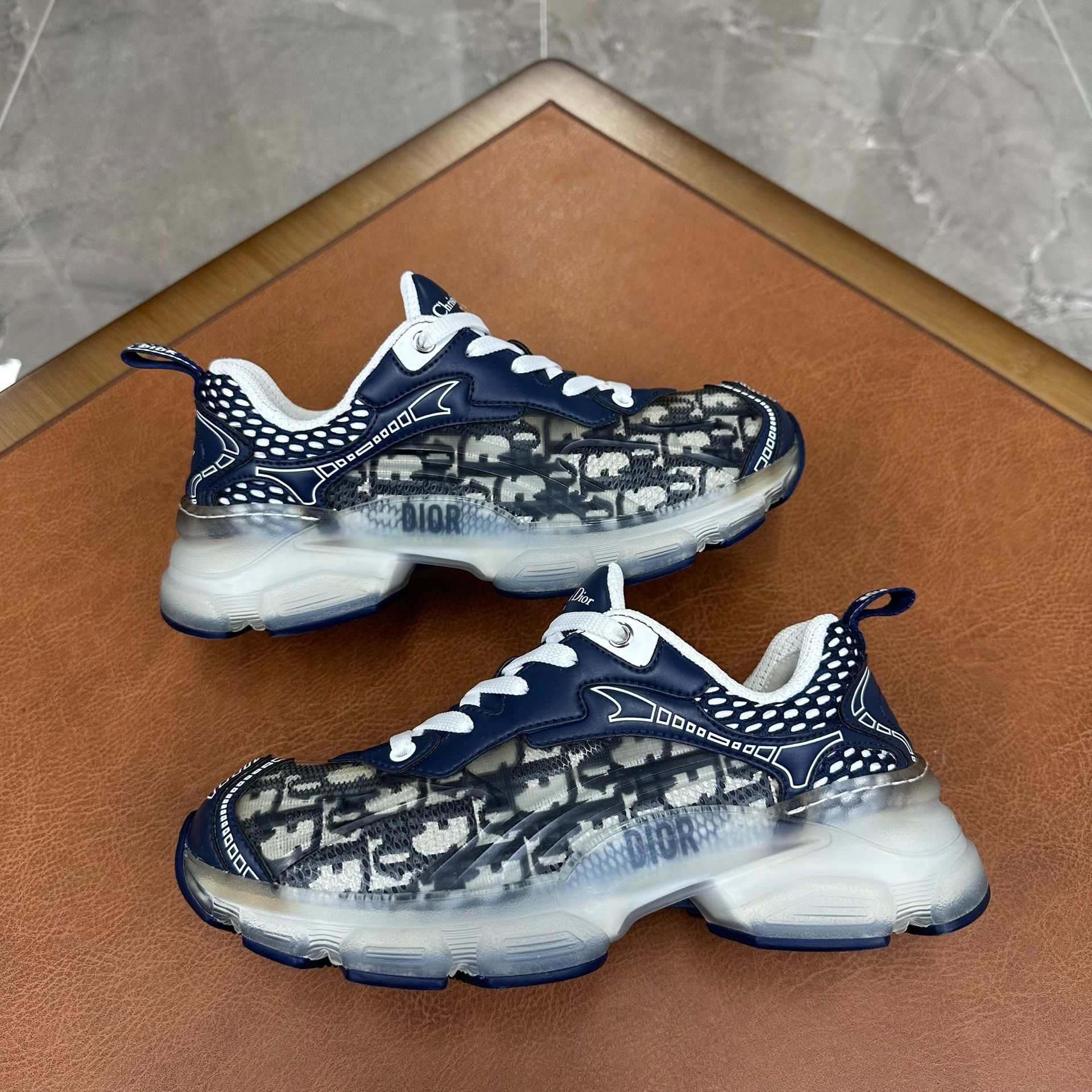 Dior Dior Printed Blue Lowtop Sneakers it_36-5 Women Size US 6.5 / IT 36.5 - 2 Thumbnail