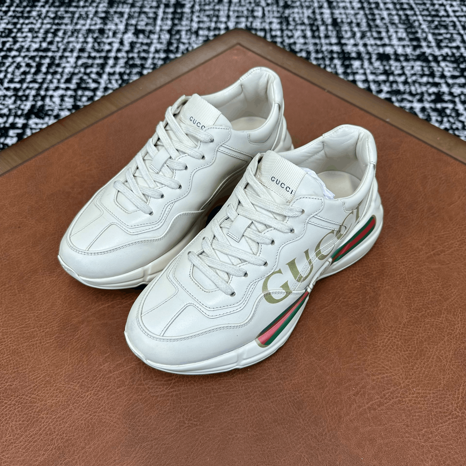 Gucci Gucci Retro White Lowtop Sneakers it_37 Women Size US 7 / IT 37 - 5 Thumbnail