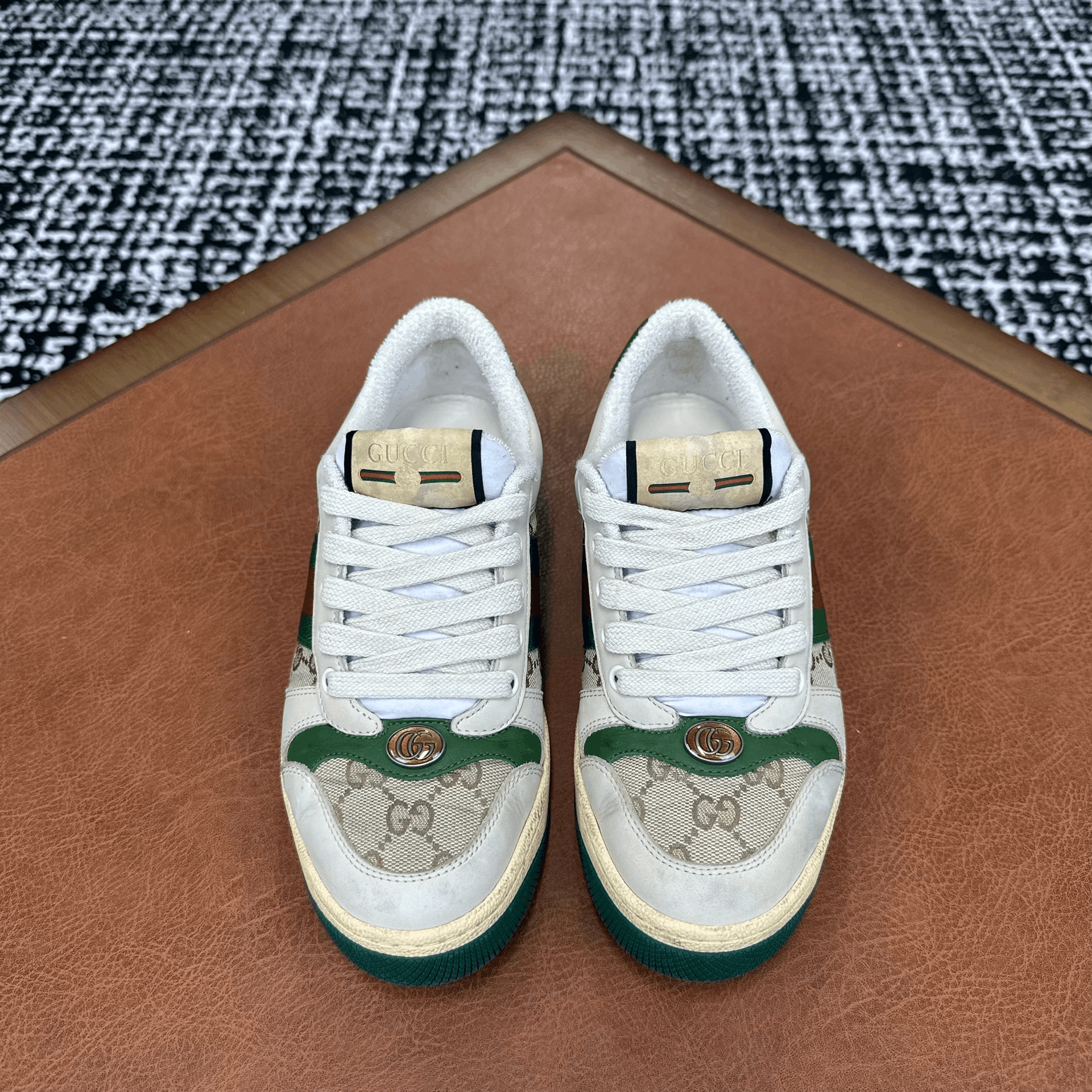Gucci Gucci Canvas Green Lowtop Sneakers it_36-5 Women Size US 6.5 / IT 36.5 - 2 Thumbnail