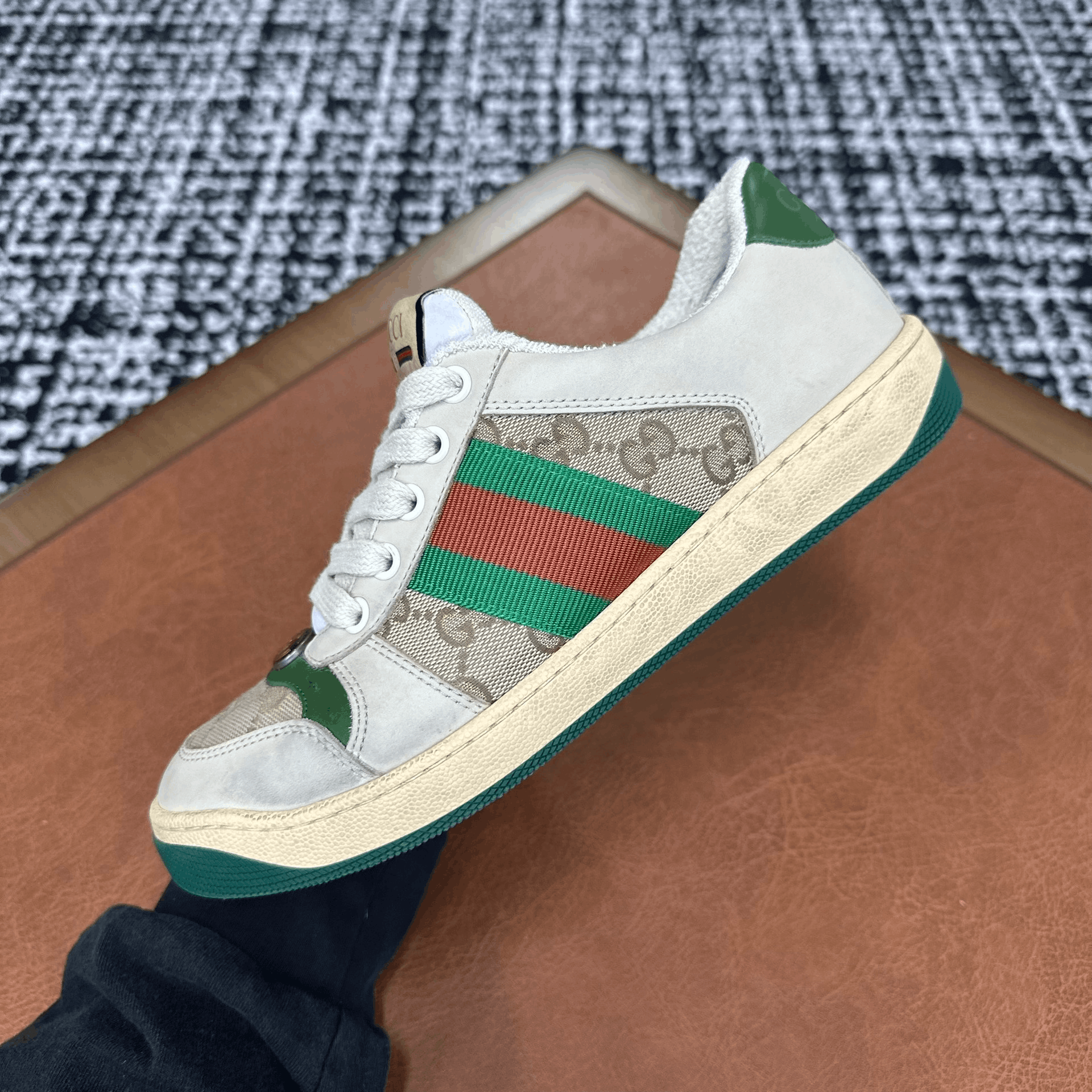 Gucci Gucci Canvas Green Lowtop Sneakers it_36-5 Women Size US 6.5 / IT 36.5 - 6 Thumbnail
