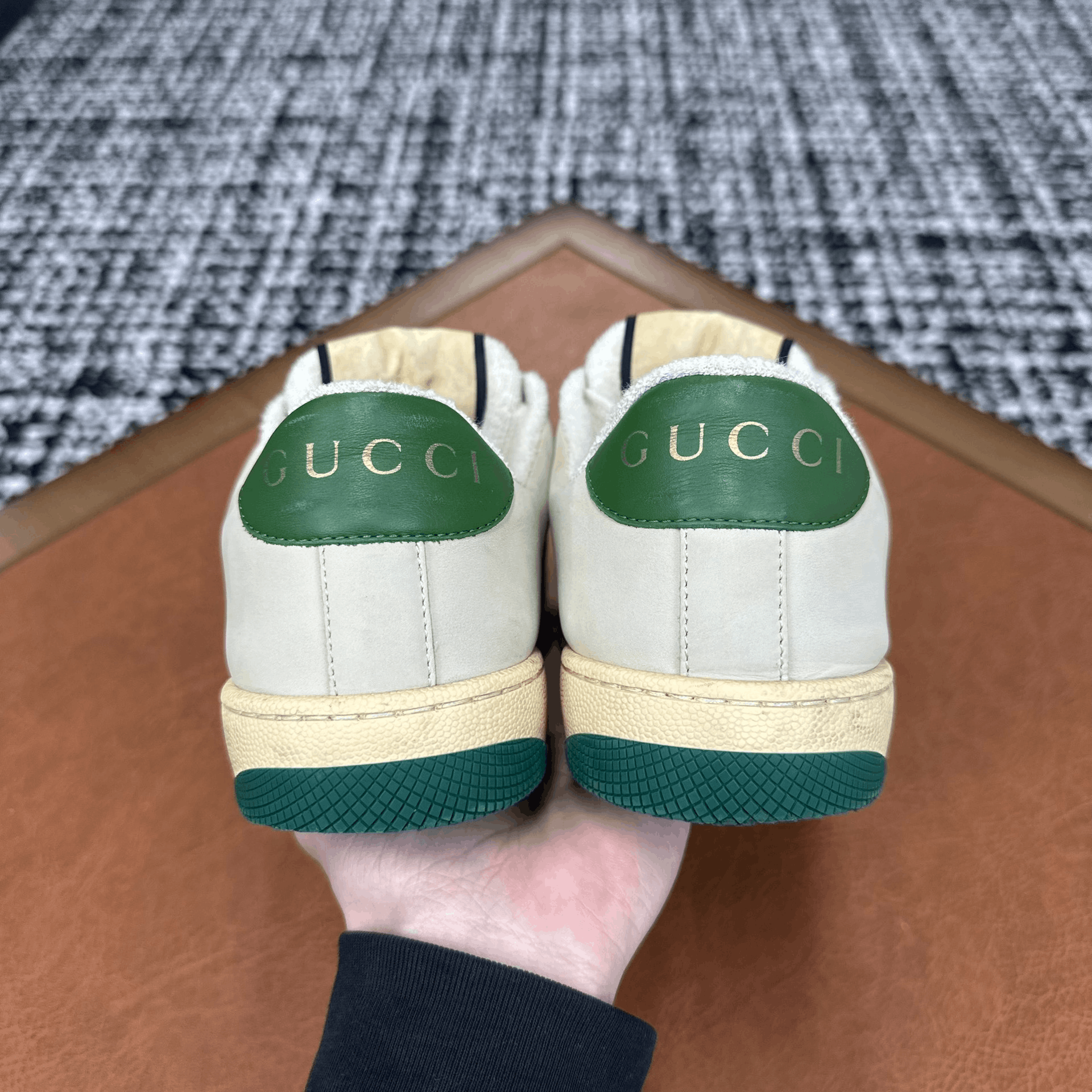 Gucci Gucci Canvas Green Lowtop Sneakers it_36-5 Women Size US 6.5 / IT 36.5 - 4 Thumbnail