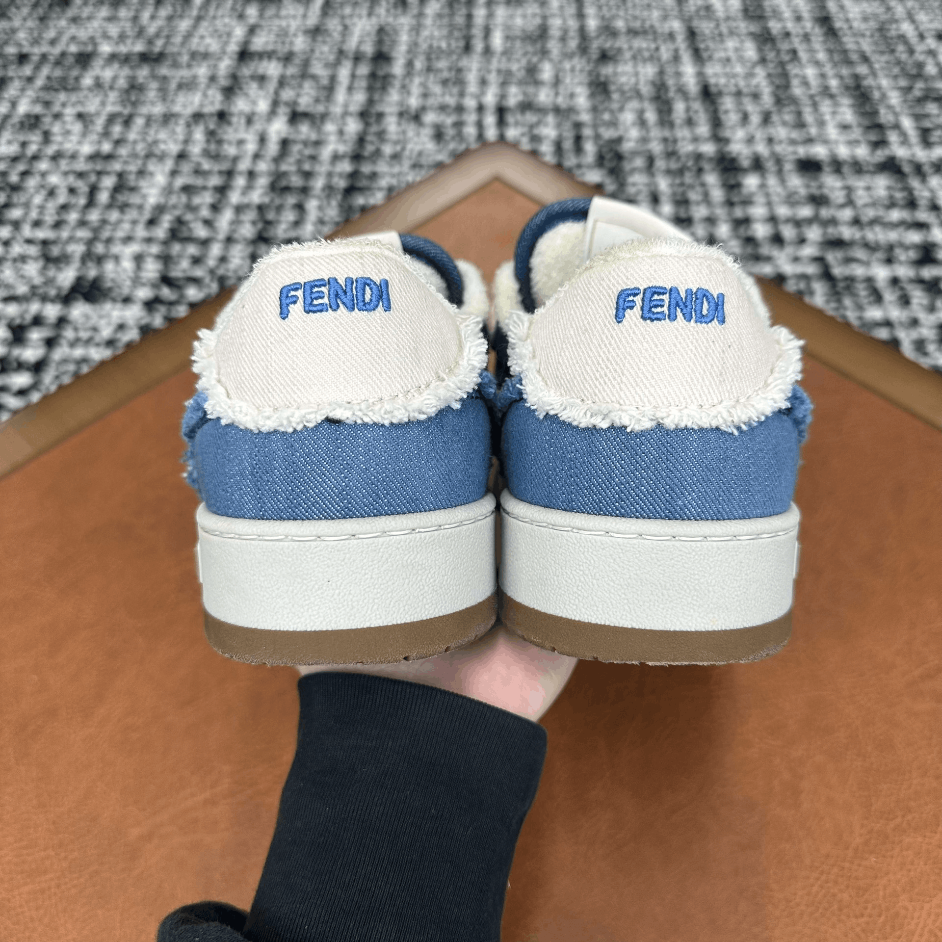 Fendi Fendi Denim Blue Lowtop Sneakers 6 Men Size US 6 / EU 39 - 3 Thumbnail