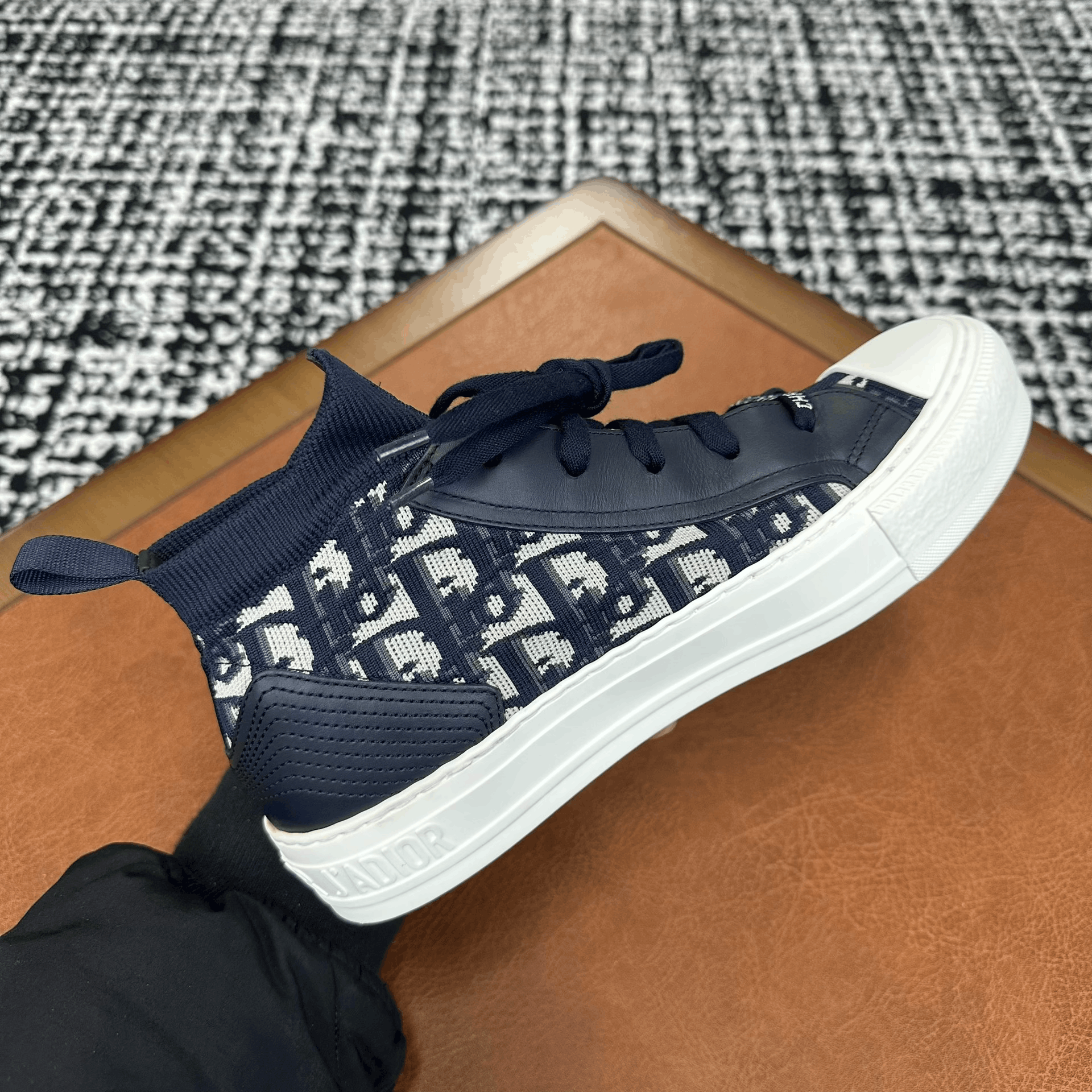 Dior Dior Blue Hitop Sneakers it_37 Women Size US 7 / IT 37 - 5 Thumbnail
