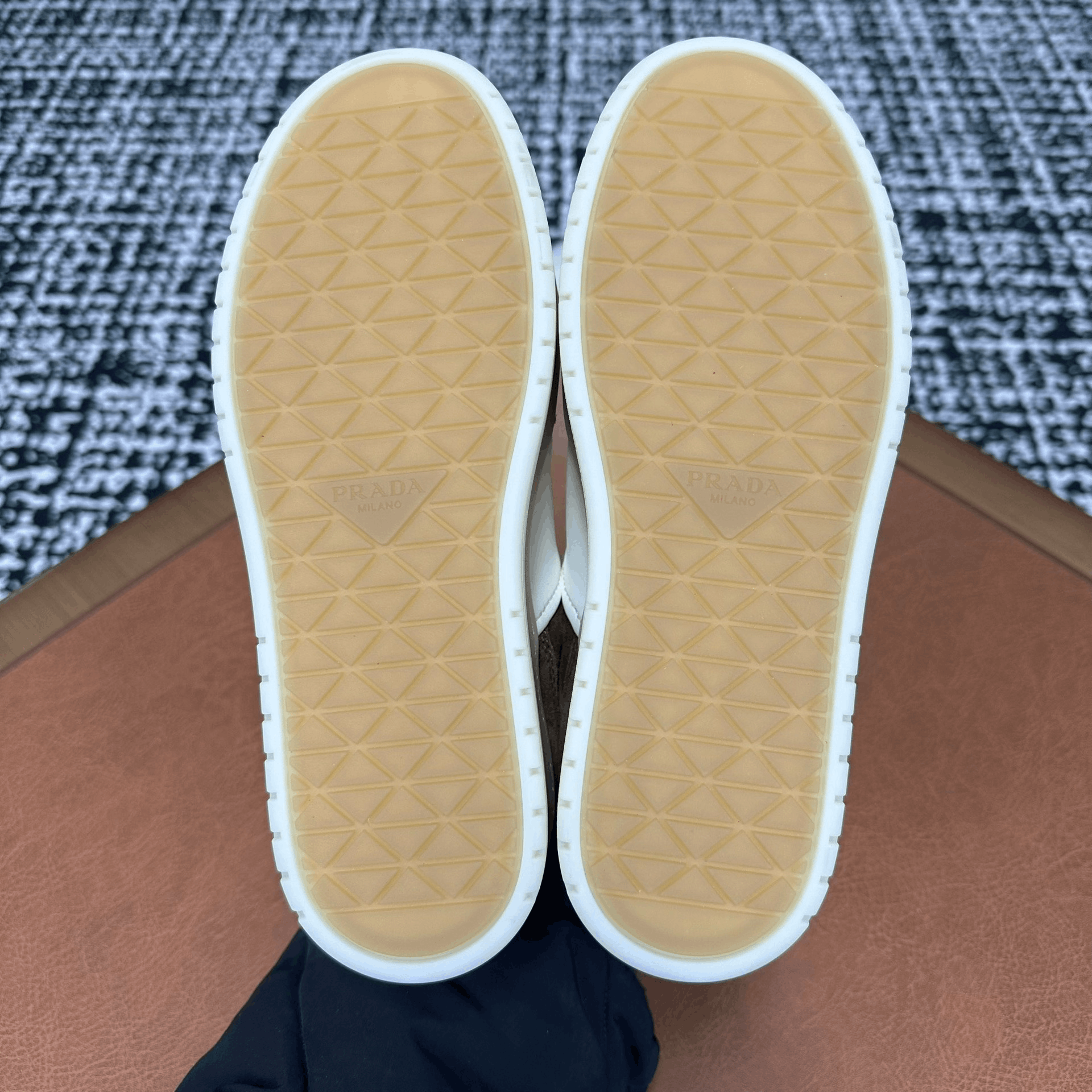 Prada Prada Down Brown Lowtop Sneakers it_36 Women Size US 6 / IT 36 - 8 Thumbnail
