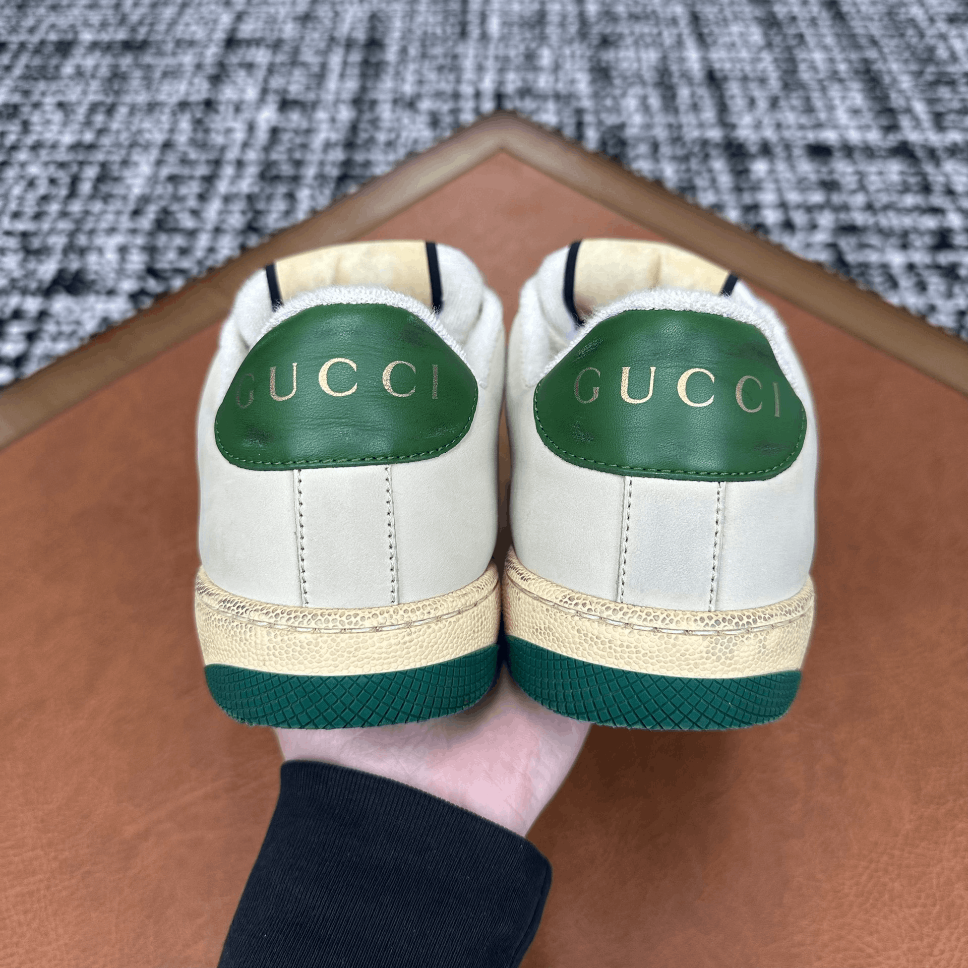 Gucci Gucci Canvas Green Lowtop Sneakers it_37 Women Size US 7 / IT 37 - 3 Thumbnail
