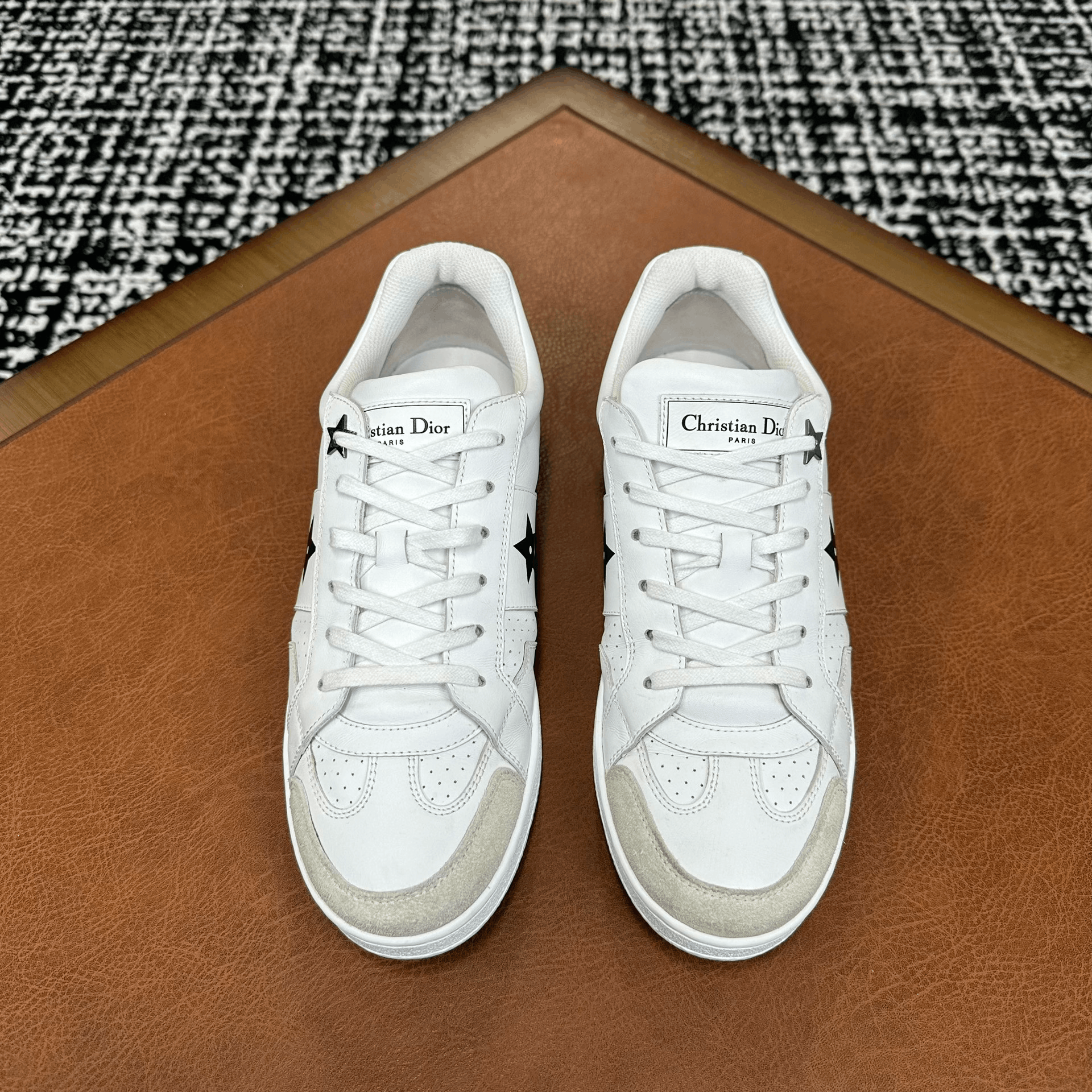 Dior Dior Leather White Lowtop Sneakers it_38-5 Women Size US 8.5 / IT 38.5 - 2 Thumbnail