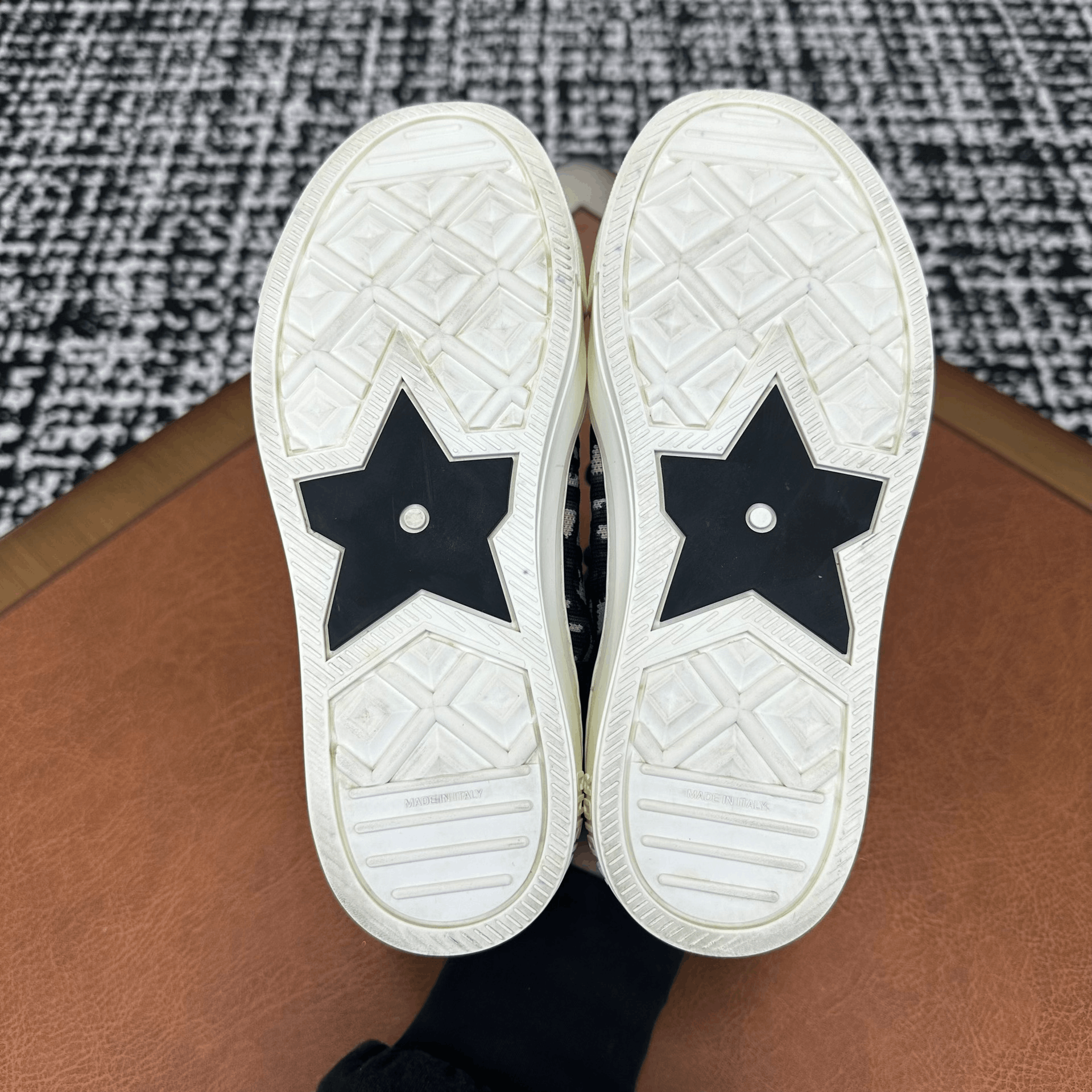 Dior Dior Knit Blue Hitop Sneakers it_35 Women Size US 5 / IT 35 - 8 Thumbnail