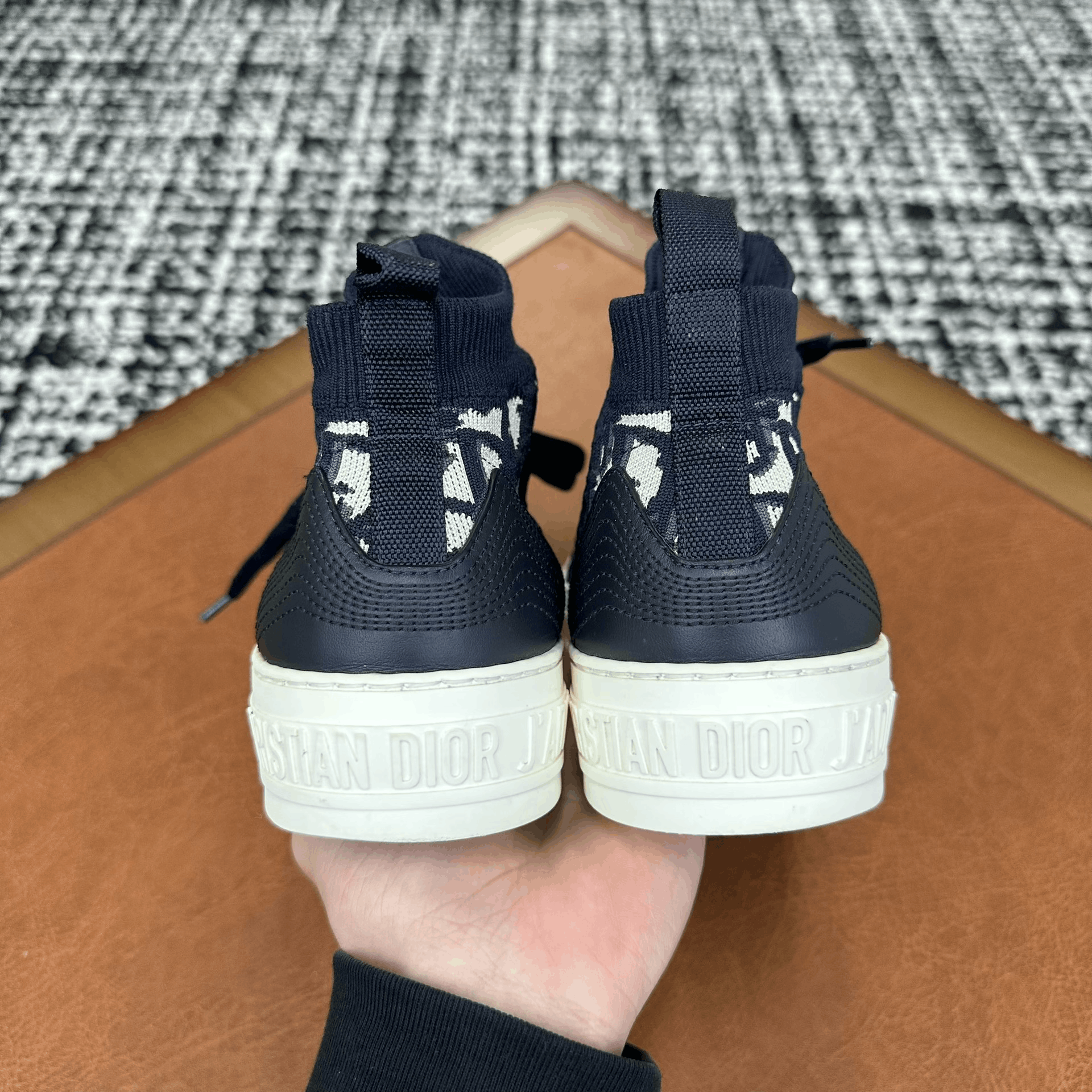 Dior Dior Knit Blue Hitop Sneakers it_35 Women Size US 5 / IT 35 - 3 Thumbnail