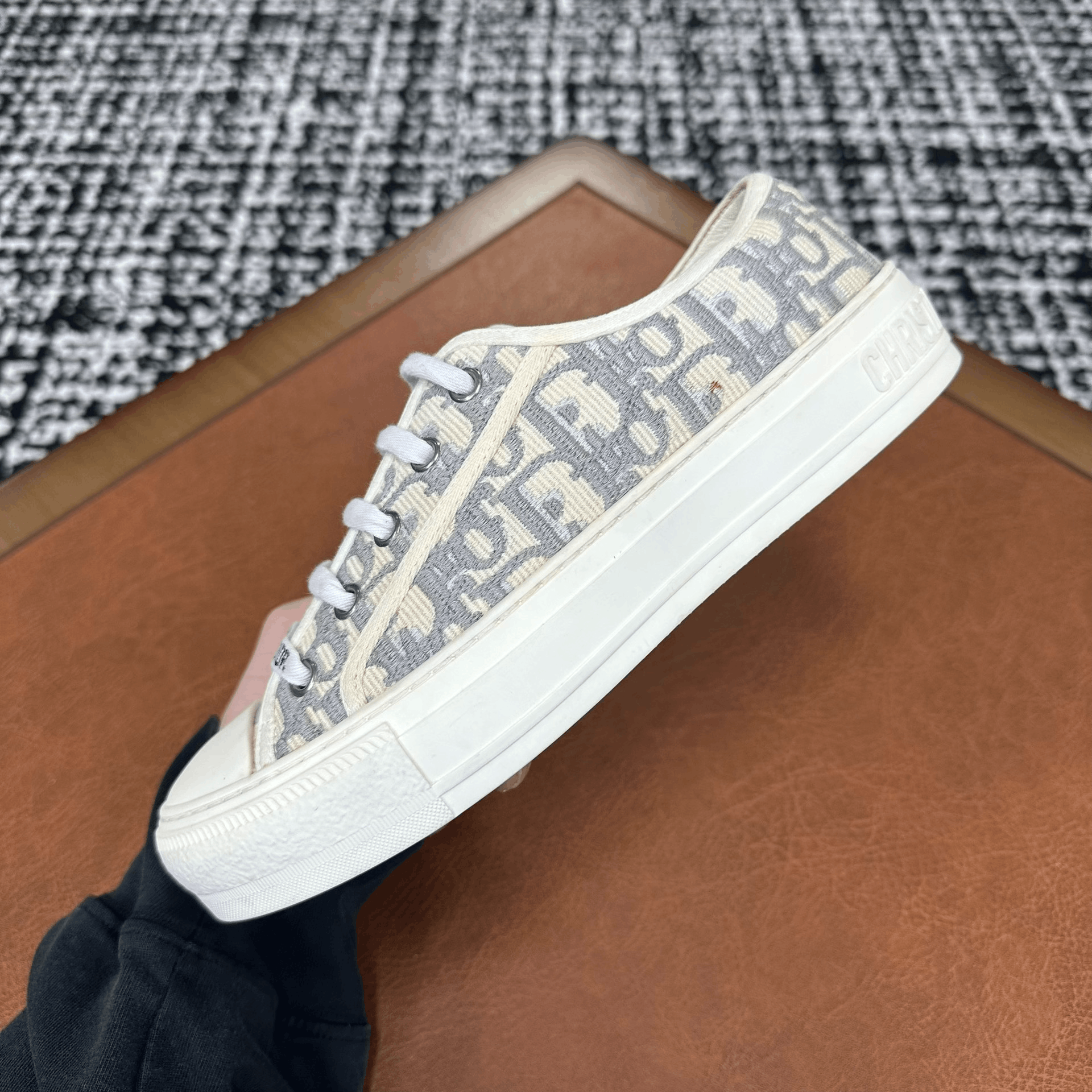 Dior Dior Cotton Gray Lowtop Sneakers it_36 Women Size US 6 / IT 36 - 6 Thumbnail