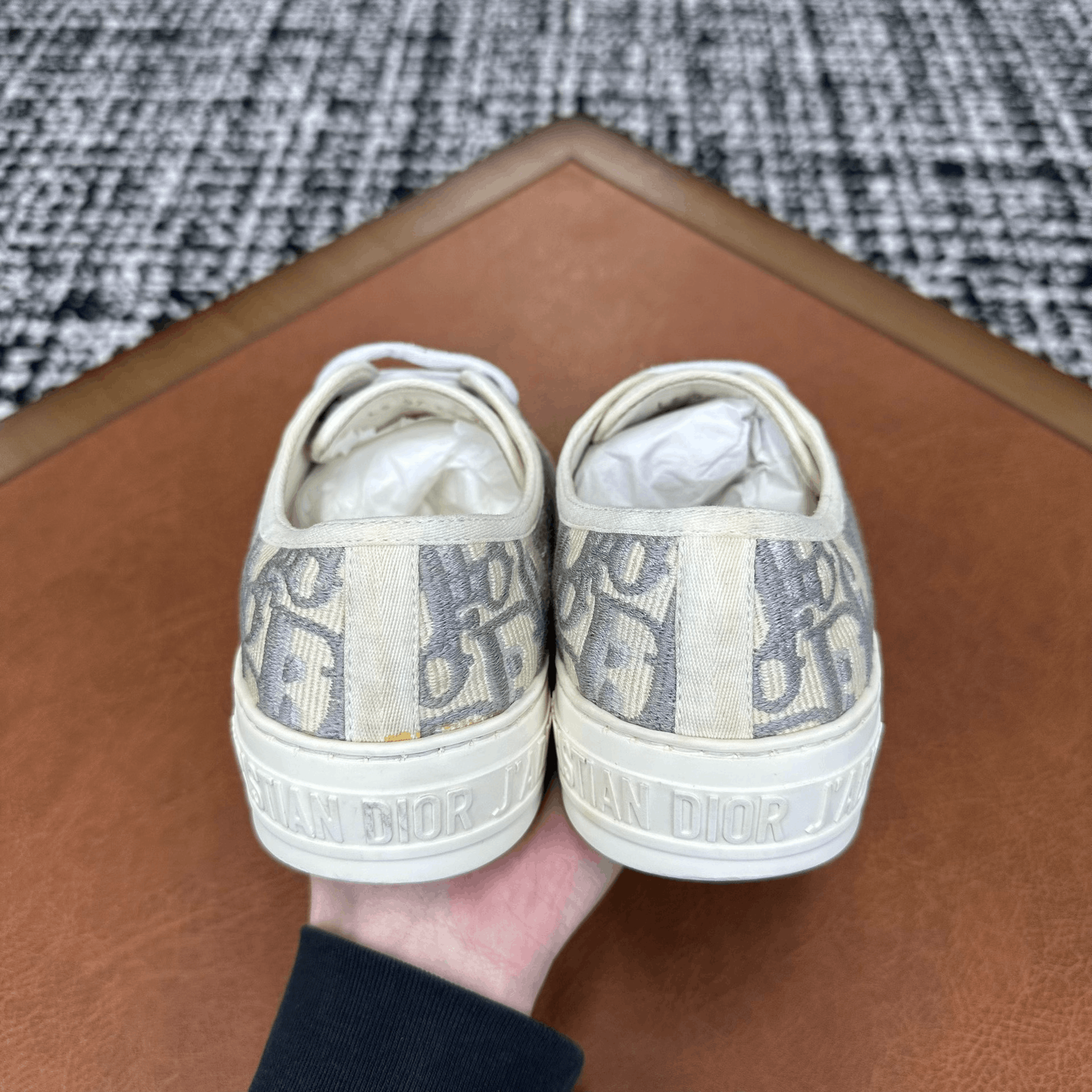 Dior Dior Cotton Gray Lowtop Sneakers it_36 Women Size US 6 / IT 36 - 4 Thumbnail