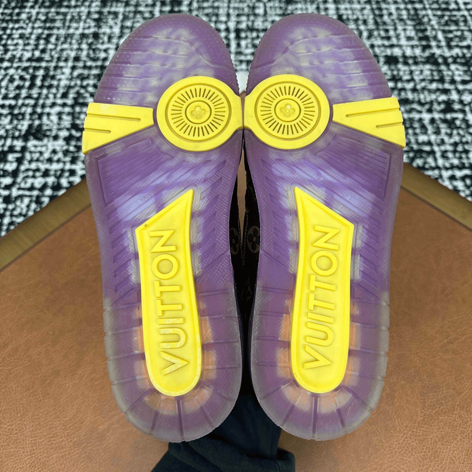 Louis Vuitton Louis Vuitton Training Purple Lowtop Sneakers 8 Men Size US 8 / EU 41 - 8 Thumbnail