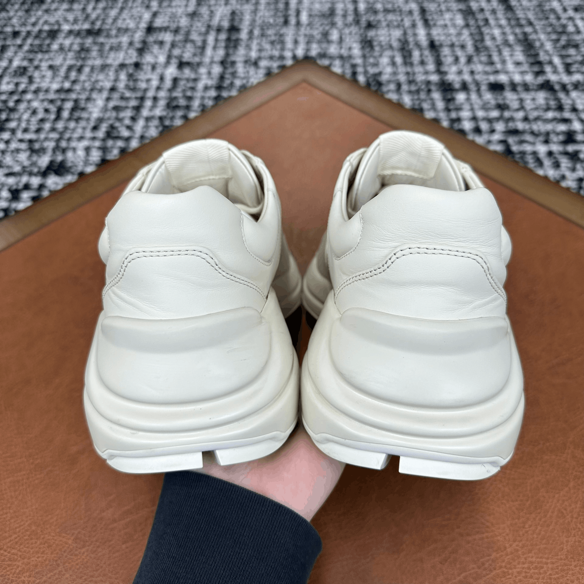 Gucci Gucci Leather White Lowtop Sneakers it_39 Women Size US 9 / IT 39 - 5 Thumbnail