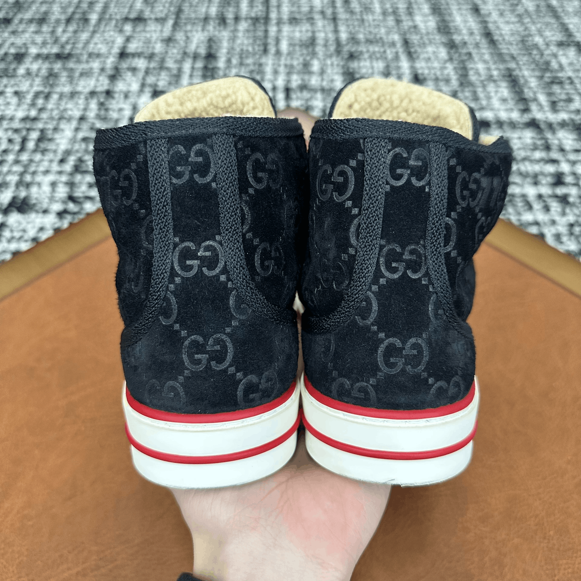 Gucci Gucci Tennis Black Hitop Sneakers it_37-5 Women Size US 7.5 / IT 37.5 - 4 Thumbnail